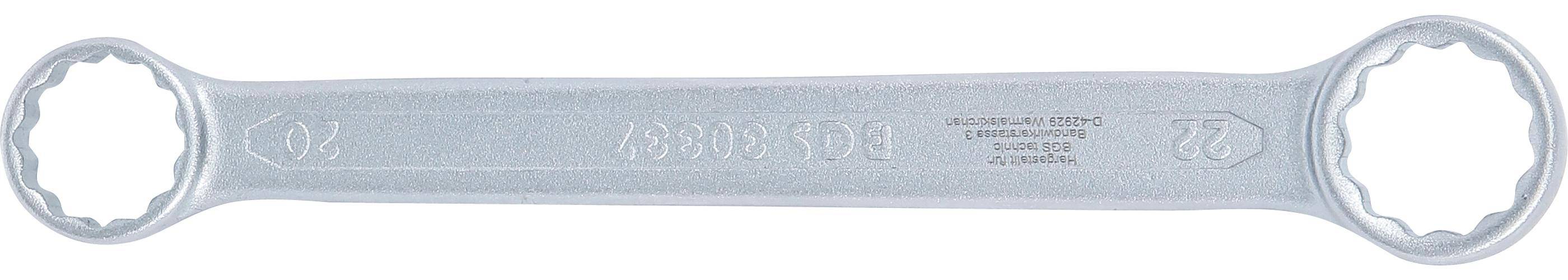 BGS technic Doppel-Ringschlssel | extra flach | SW 20 x 22 mm