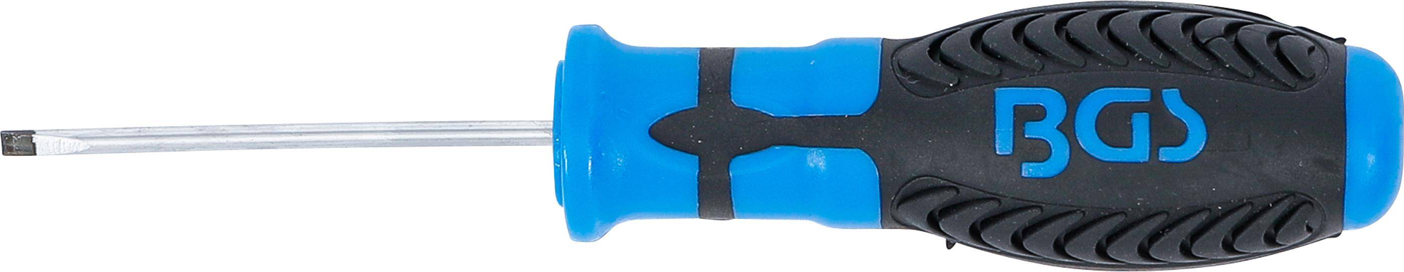 BGS technic Schraubendreher | Schlitz 3 mm | Klingenlnge 60 mm