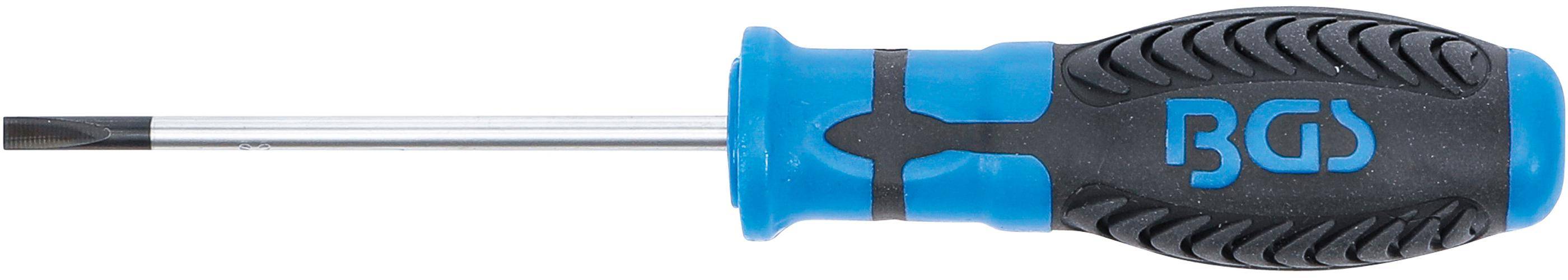 BGS technic Schraubendreher | Schlitz 4 mm | Klingenlnge 80 mm