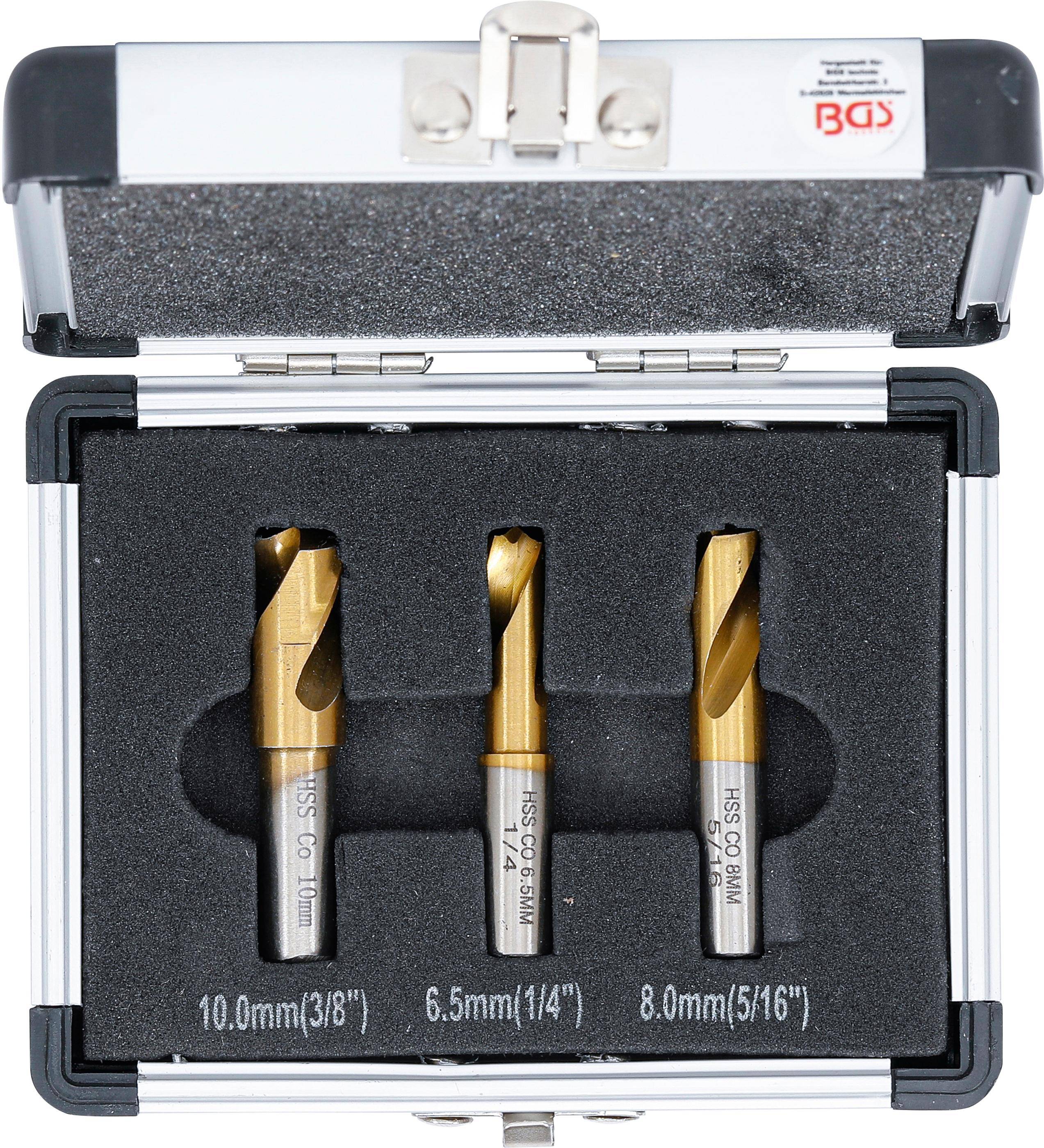 BGS Schweipunkt-Frser-Satz | 5 % Cobalt-Stahl | 3-tlg.
