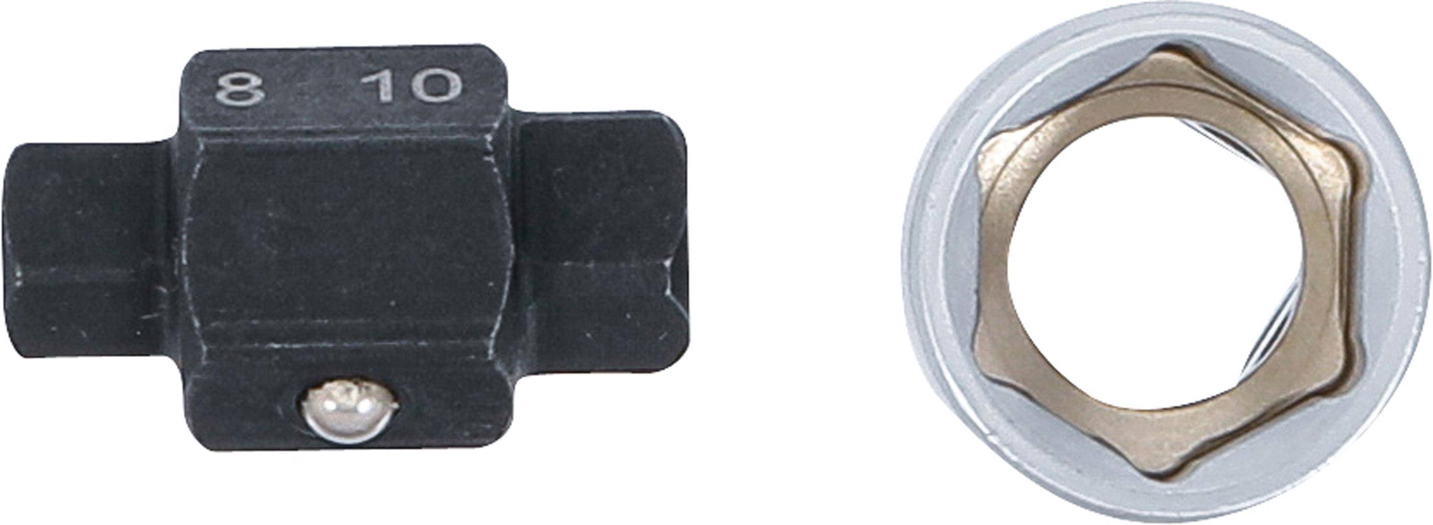 BGS technic lablassschrauben-Einsatz | Vierkant | 8 mm / 10 mm