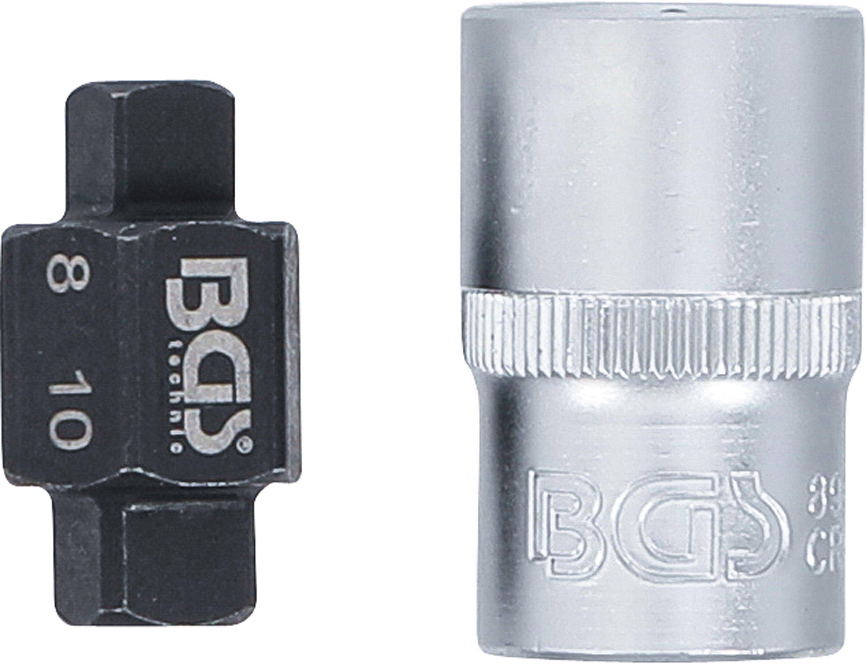 BGS Ölablassschrauben-Einsatz | Vierkant | 8 mm / 10 mm