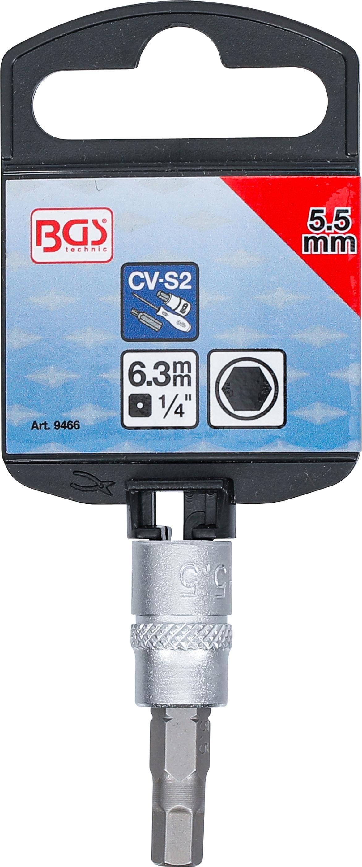 BGS technic Bit-Einsatz | Antrieb Innenvierkant 6,3 mm (1/4") |