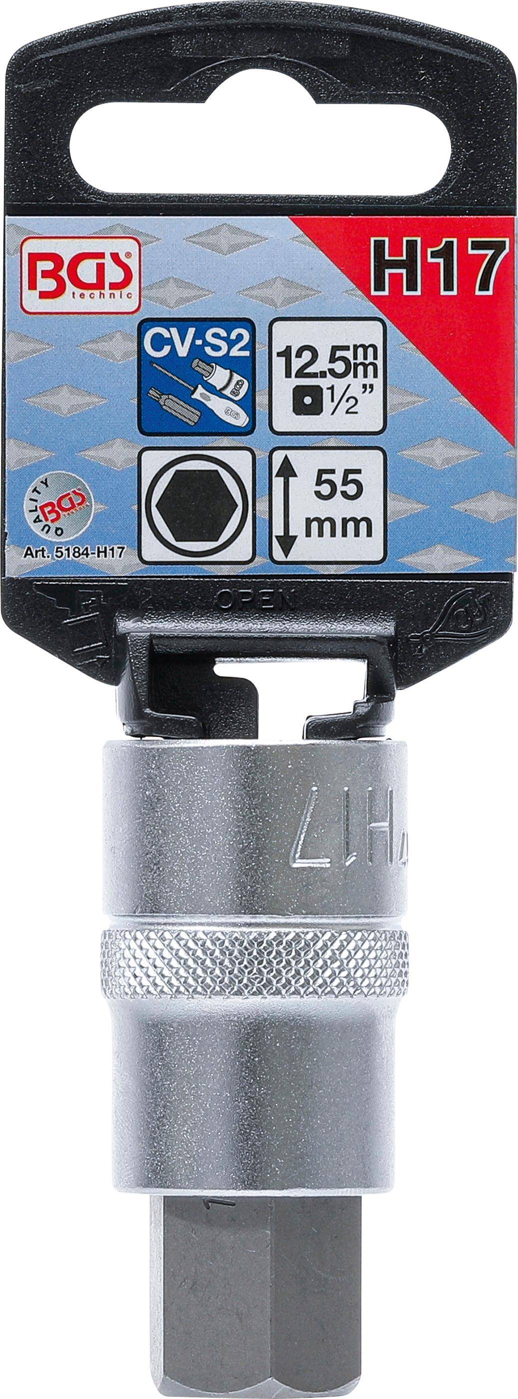 BGS Bit-Einsatz | Antrieb Innenvierkant 12,5 mm (1/2") |