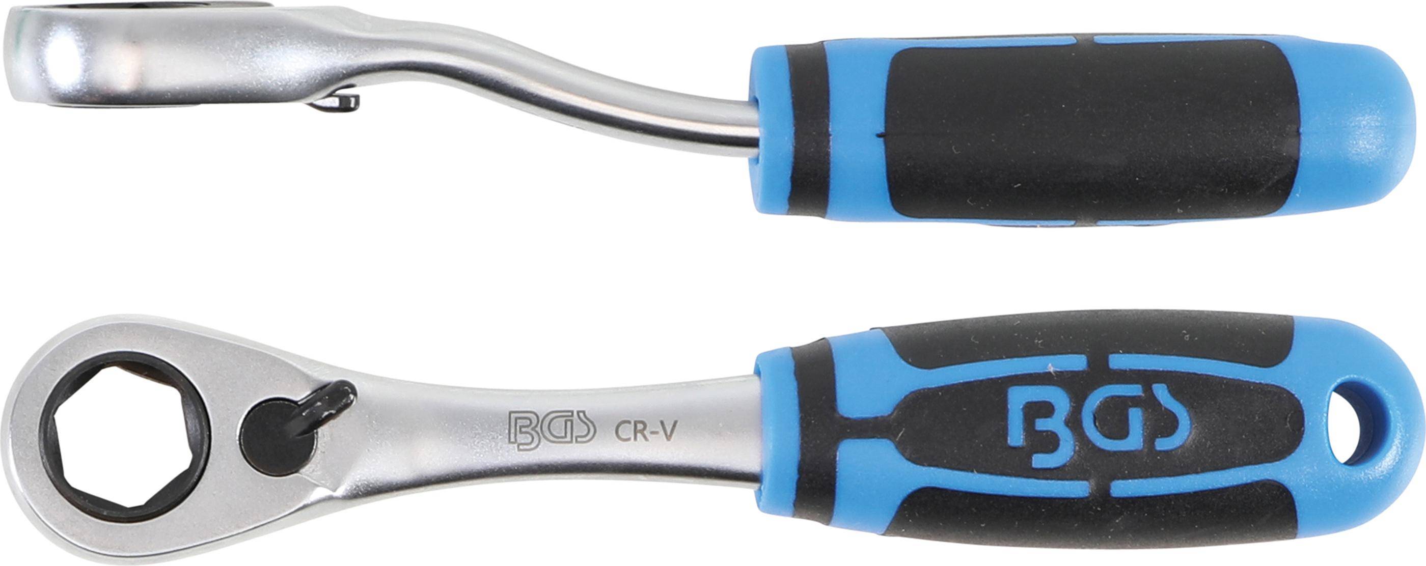 BGS Durchsteck-Umschaltknarre | Abtrieb Sechskant 13 mm