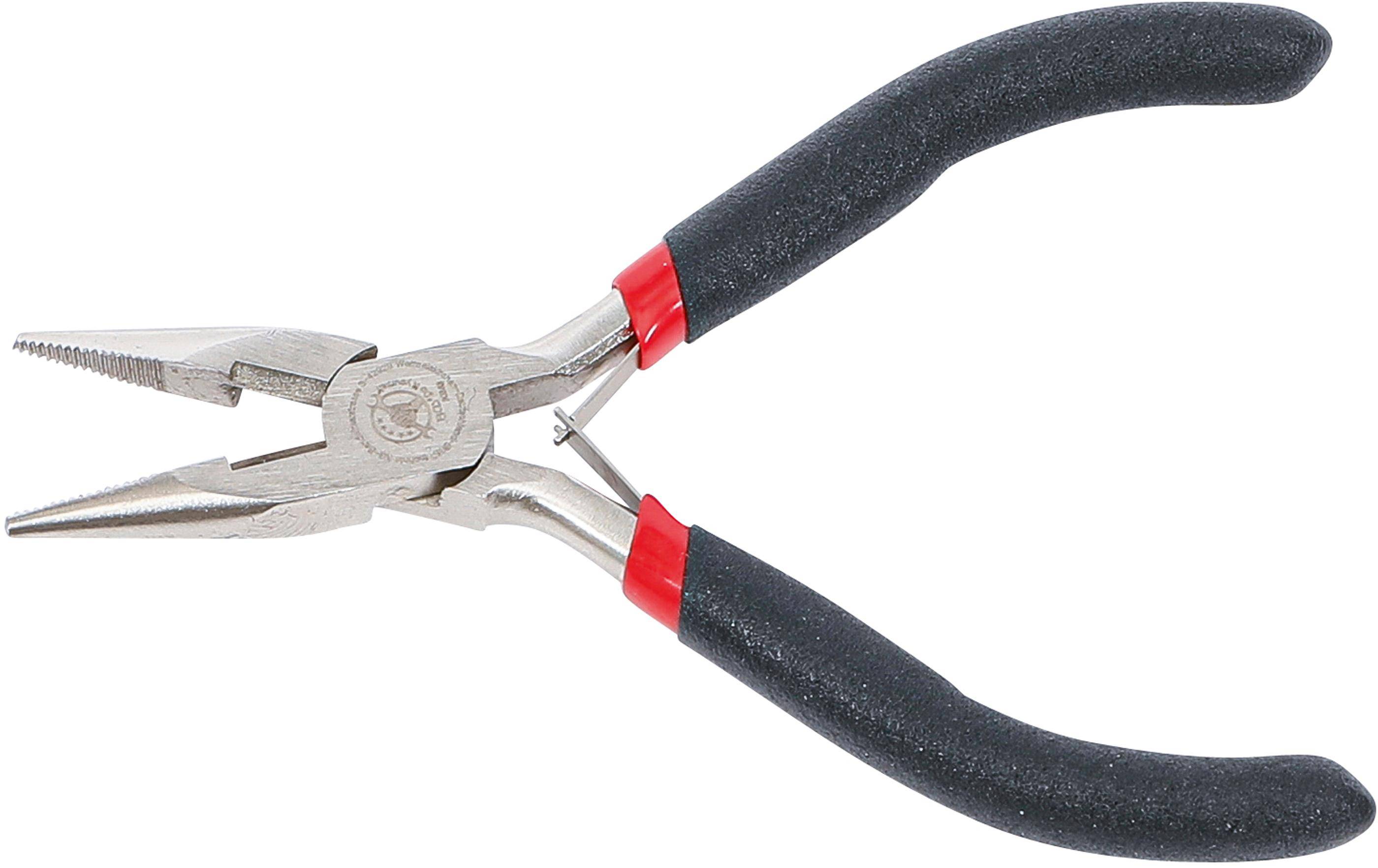 BGS Do It Yourself Elektronik-Spitzzange | gerade | mit Feder | 120 mm