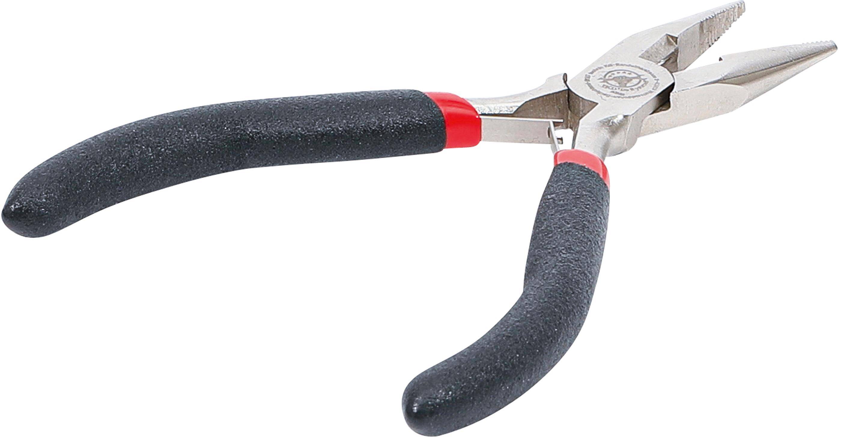 BGS Do It Yourself Elektronik-Spitzzange | gerade | mit Feder | 120 mm