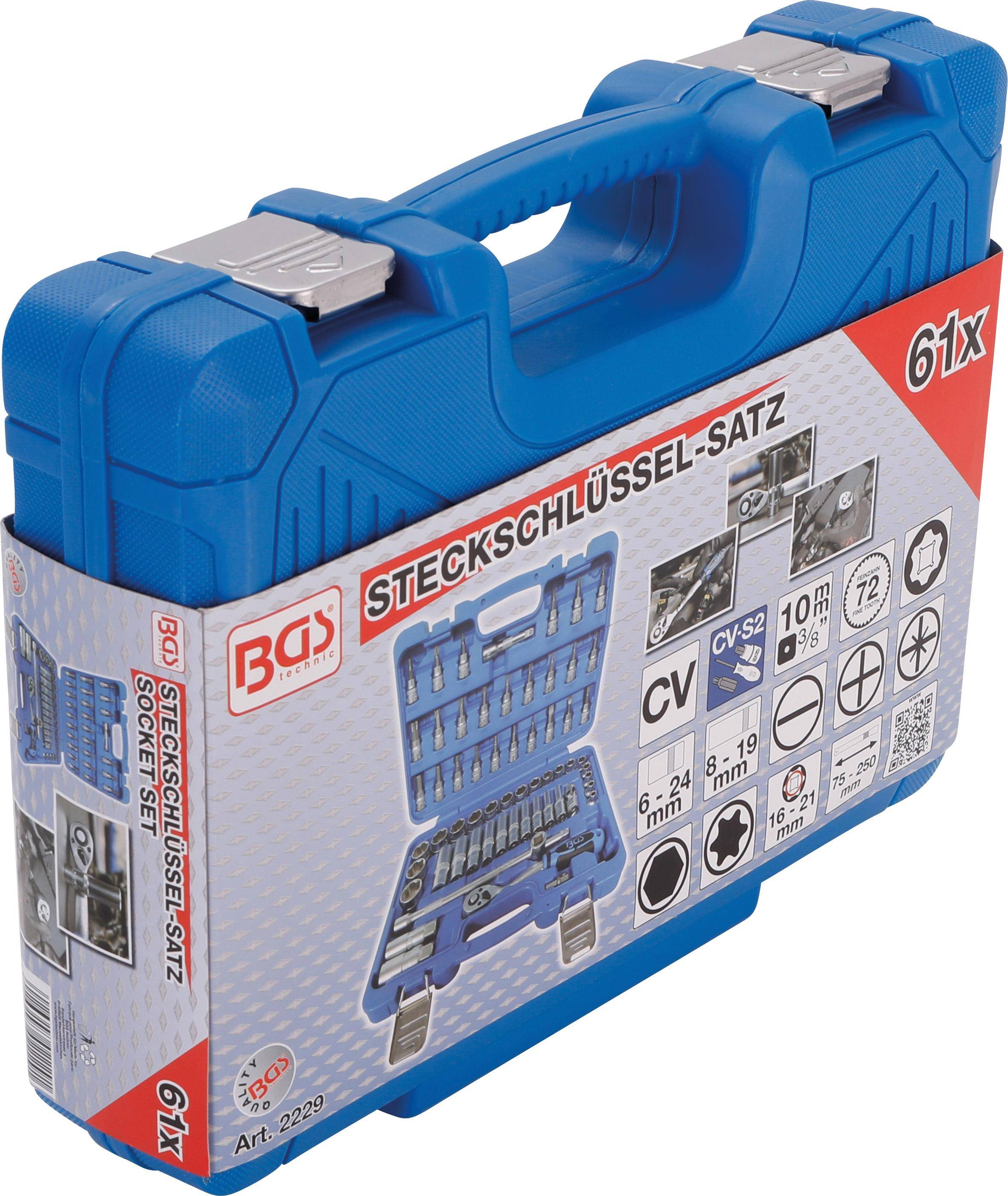 BGS Steckschlssel-Satz | Antrieb 10 mm (3/8") | 61-tlg.