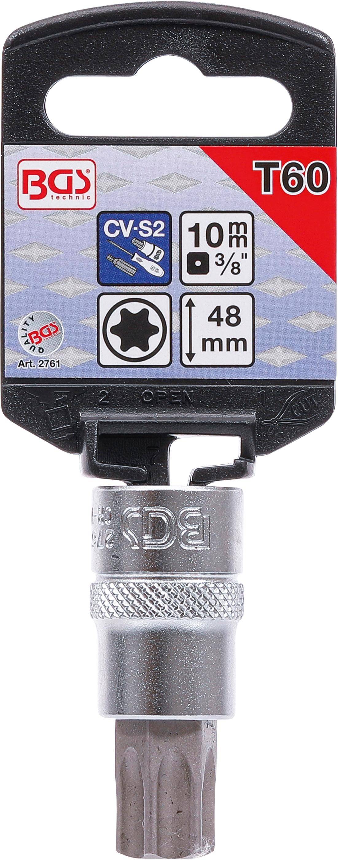 BGS technic Bit-Einsatz | Antrieb Innenvierkant 10 mm (3/8") |
