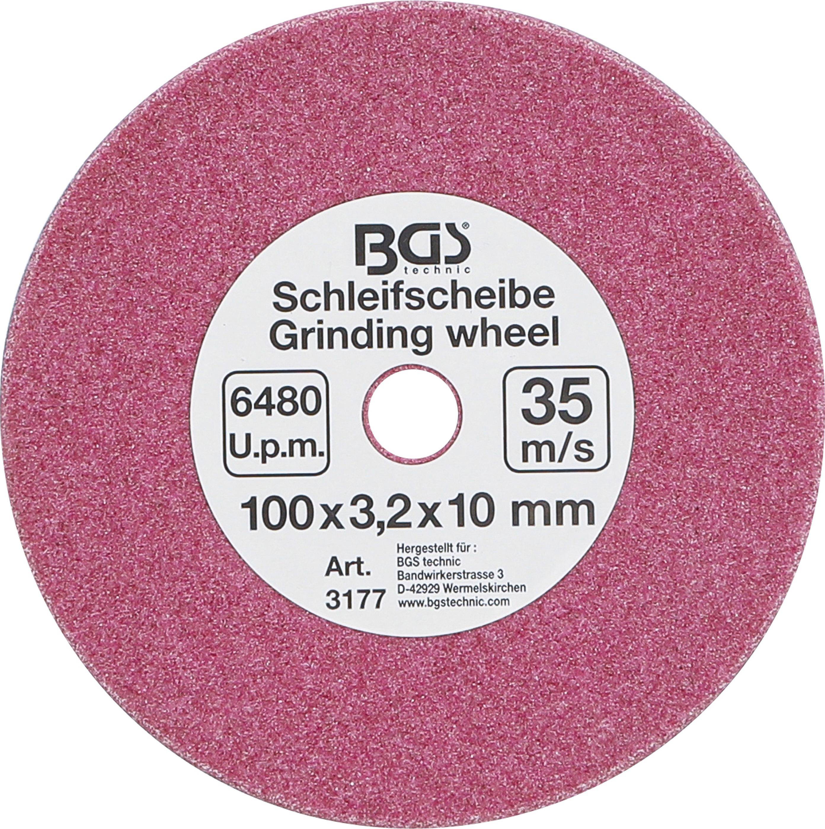BGS technic Schleifscheibe | für Art. 3180 | Ø 100 x 3,2 x 10 mm