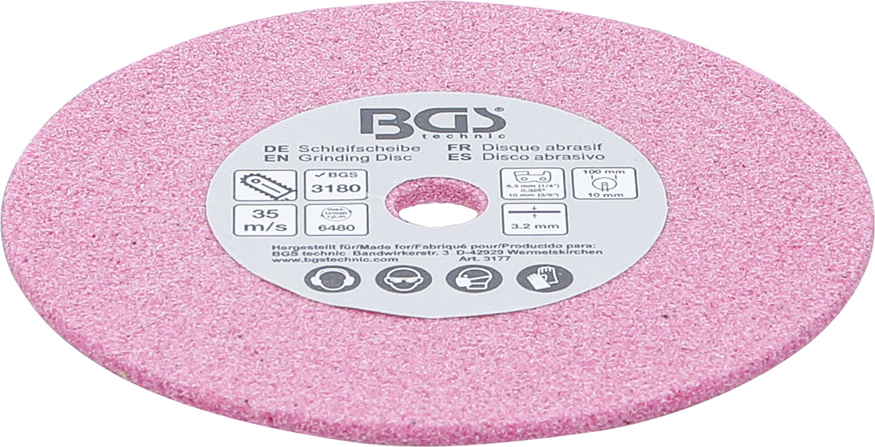 BGS technic Schleifscheibe | für Art. 3180 | Ø 100 x 3,2 x 10 mm