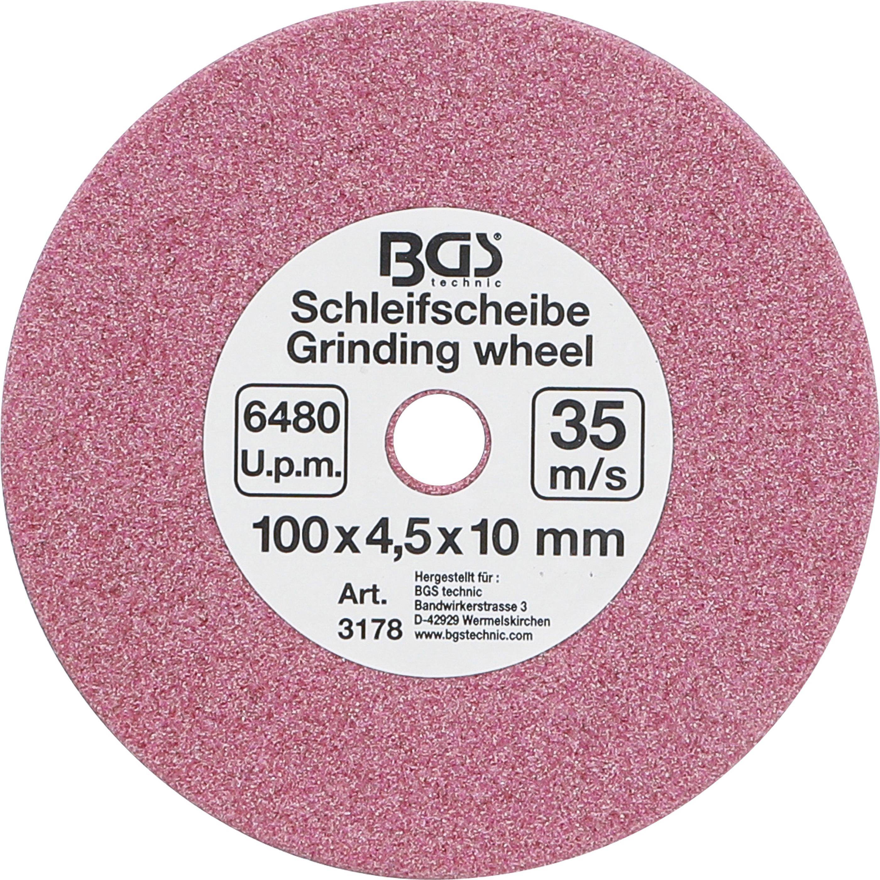 BGS technic Schleifscheibe | für Art. 3180 | Ø 100 x 4,5 x 10 mm