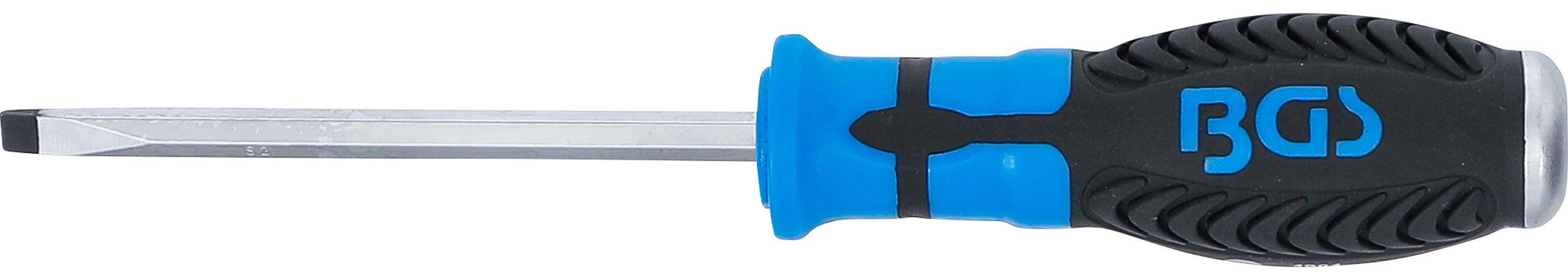 BGS Schraubendreher | Schlitz 6 mm | Klingenlänge 100 mm