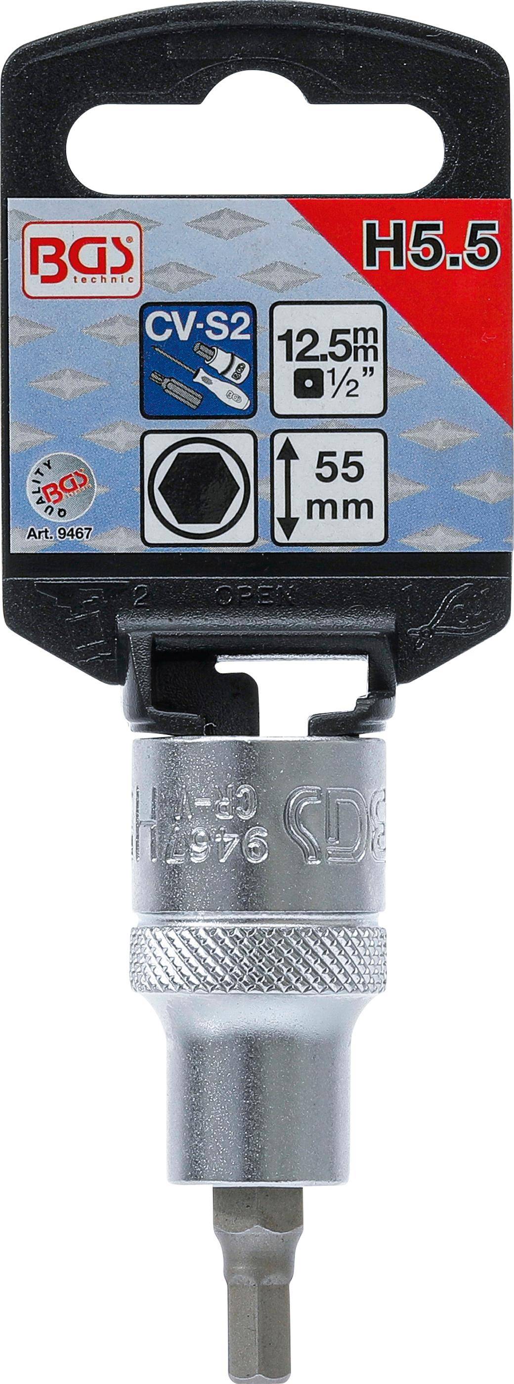BGS technic Bit-Einsatz | Antrieb Innenvierkant 12,5 mm (1/2") |