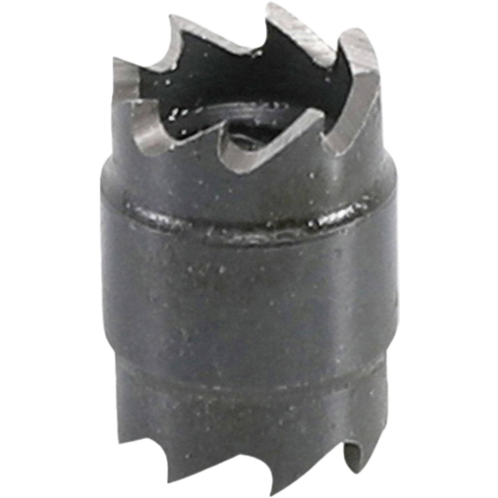 Ein Metallkreissägebohrer mit scharfen Zähnen, der zum präzisen Schneiden von Löchern in Materialien wie Holz oder Metall entwickelt wurde.