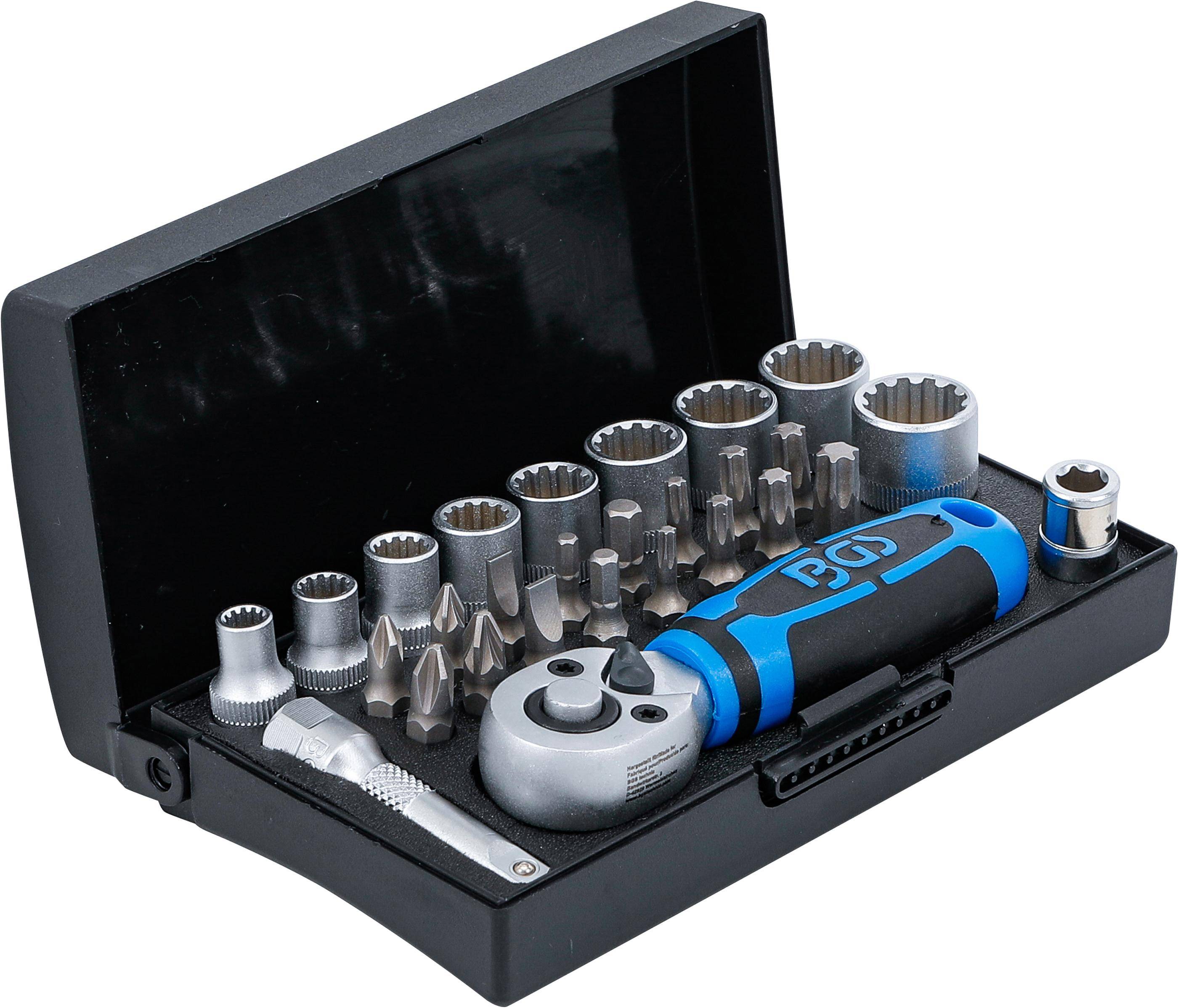 BGS technic Steckschlssel-Satz | Antrieb 6,3 mm (1/4") | 28-tlg.