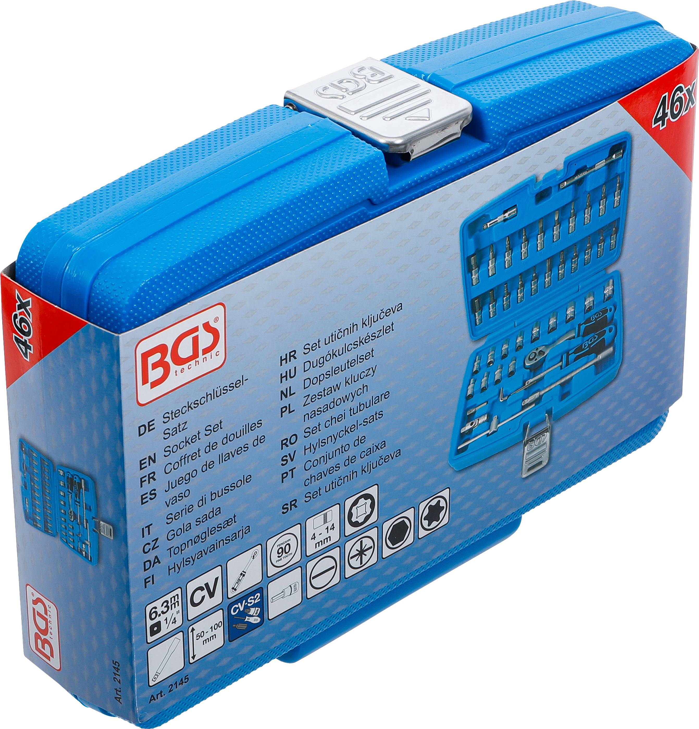 BGS Steckschlssel-Satz | Antrieb 6,3 mm (1/4") | 46-tlg.