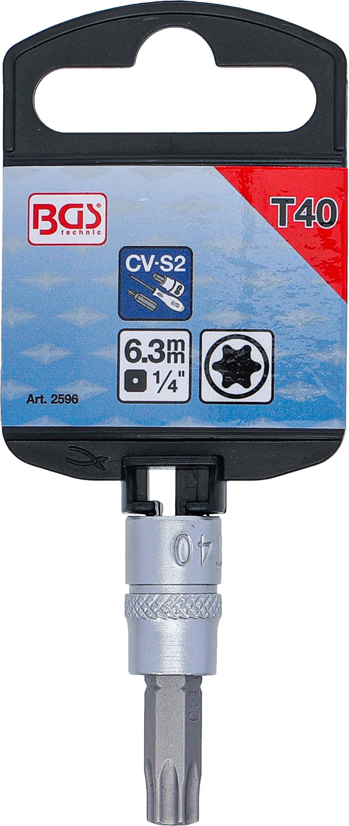 BGS technic Bit-Einsatz | Antrieb Innenvierkant 6,3 mm (1/4") |