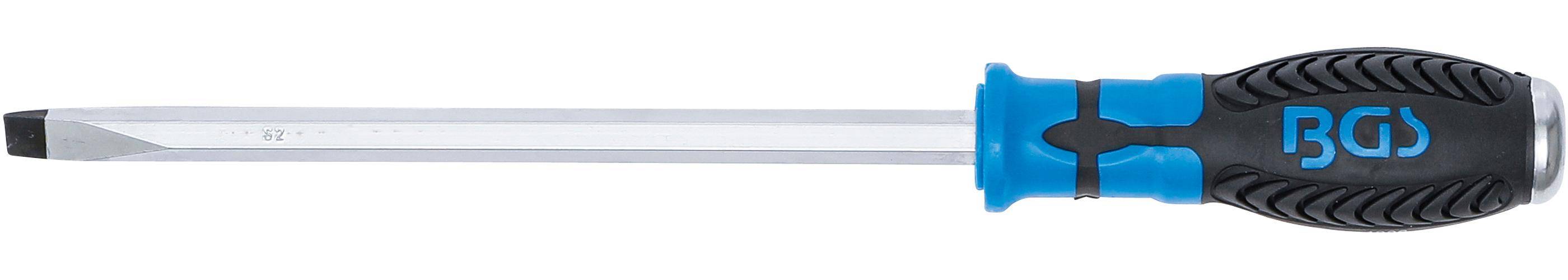 BGS technic Schraubendreher | Schlitz 10 mm | Klingenlnge 200 mm