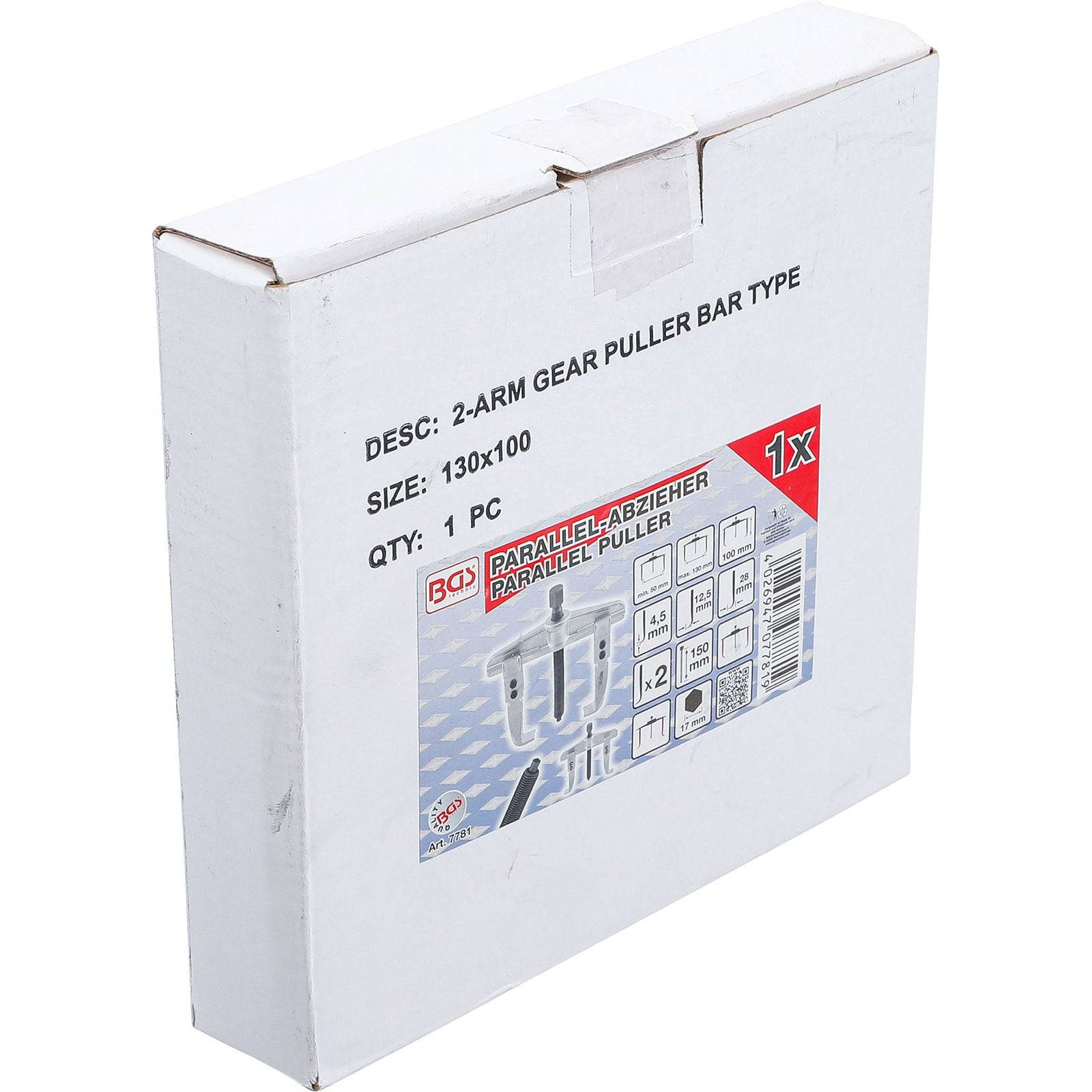 BGS Parallel-Abzieher Feingewinde 2-armig 50 - 130 mm - 7781