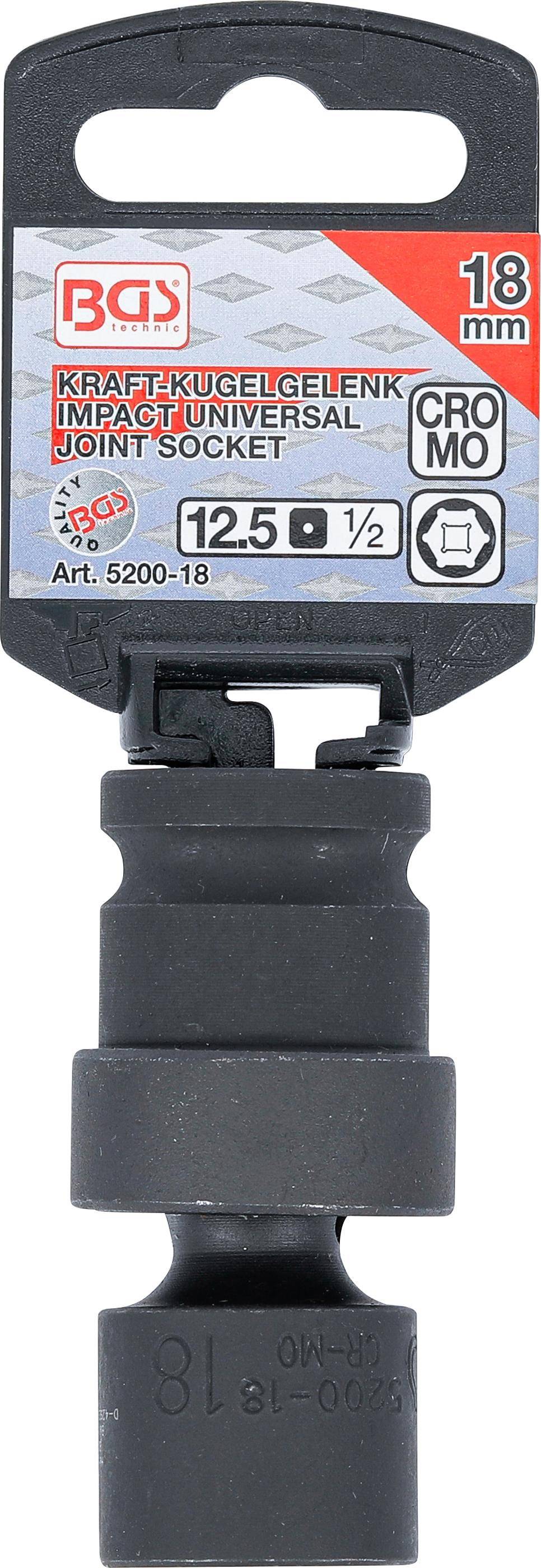 BGS Kraft-Kugelgelenk-Einsatz | Antrieb Innenvierkant 12,5 mm (1/2")