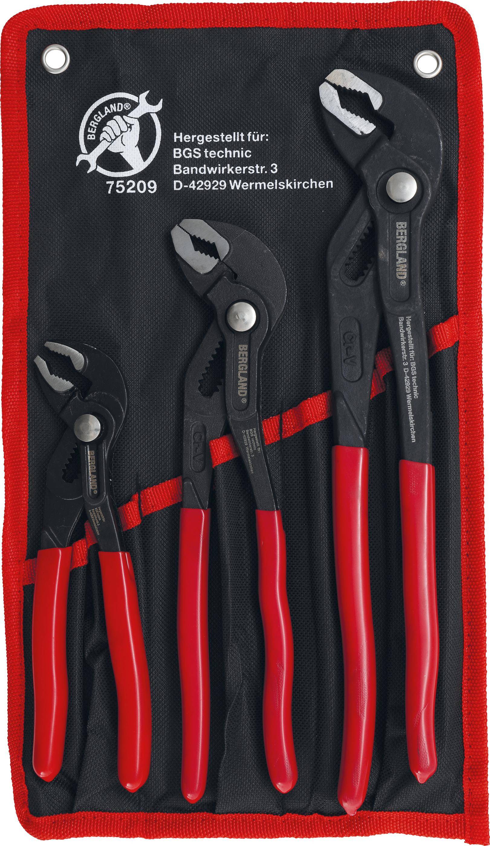 BGS Do It Yourself Wasserpumpenzangen-Satz | 175 / 240 / 300 mm |