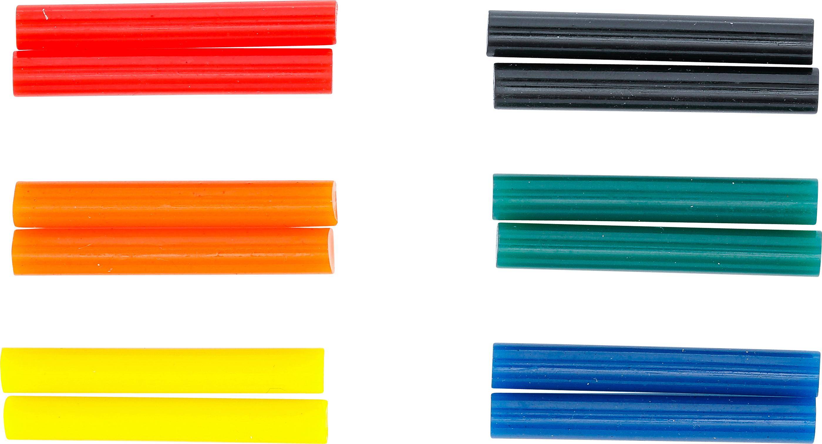BGS Diy Heißklebe-Patronen | bunt | Ø 7,5 mm, 50 mm | 12-tlg.