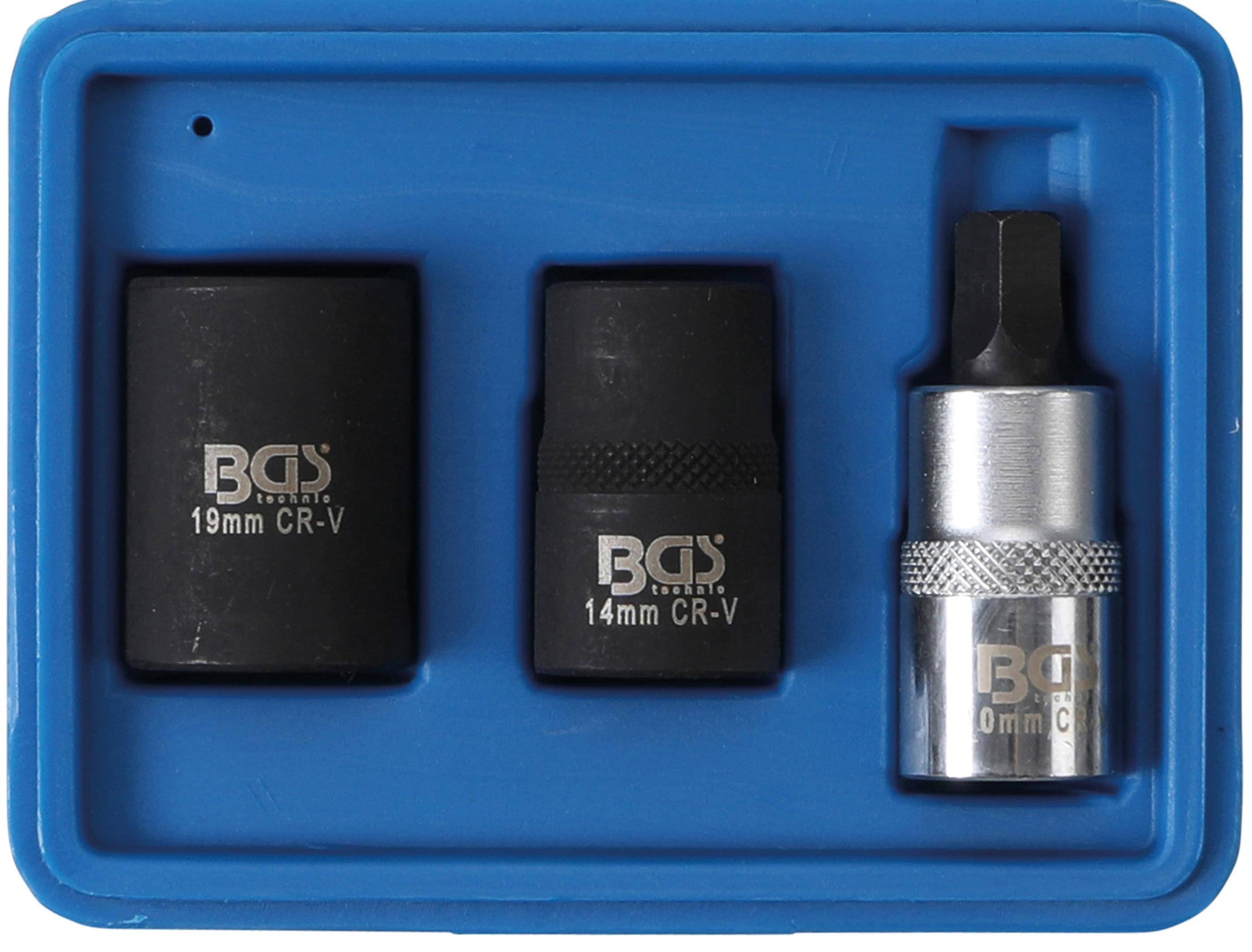 BGS technic Bremssattel-Spezial-Einsätze | 12,5 mm (1/2") | 3-tlg.