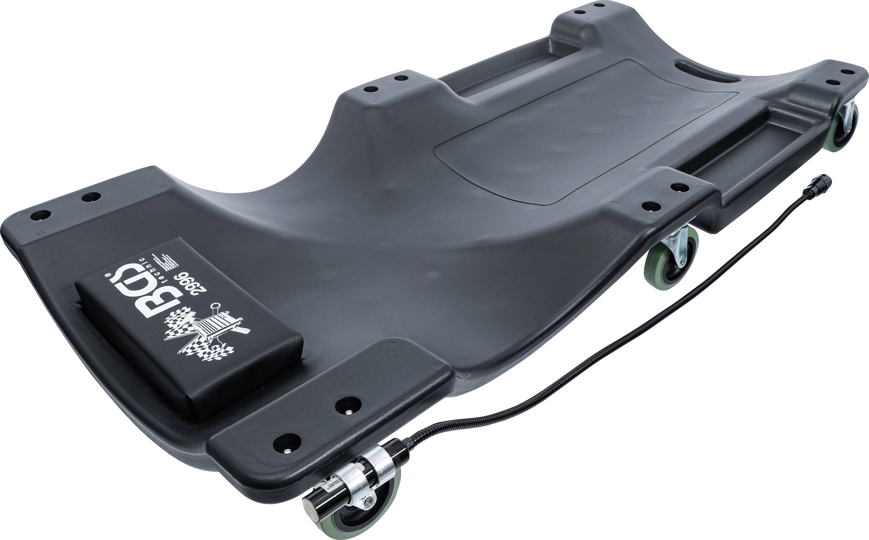 BGS technic Werkstatt-Rollbrett | mit Arbeitslampe | 1030 x 500 mm