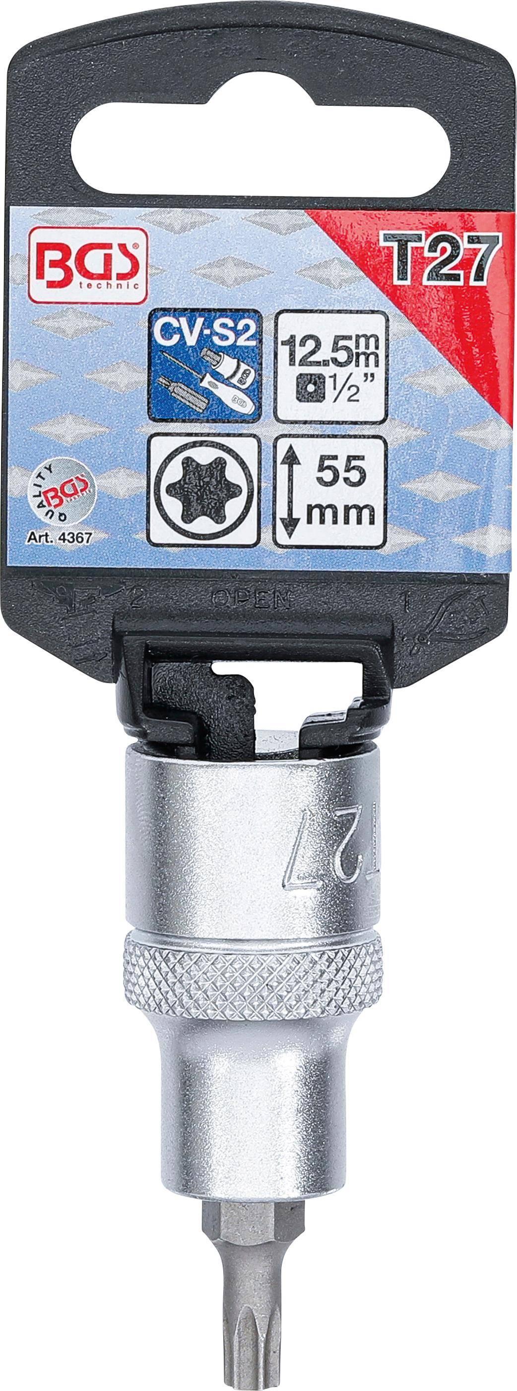 BGS Bit-Einsatz | Antrieb Innenvierkant 12,5 mm (1/2") | T-Profil