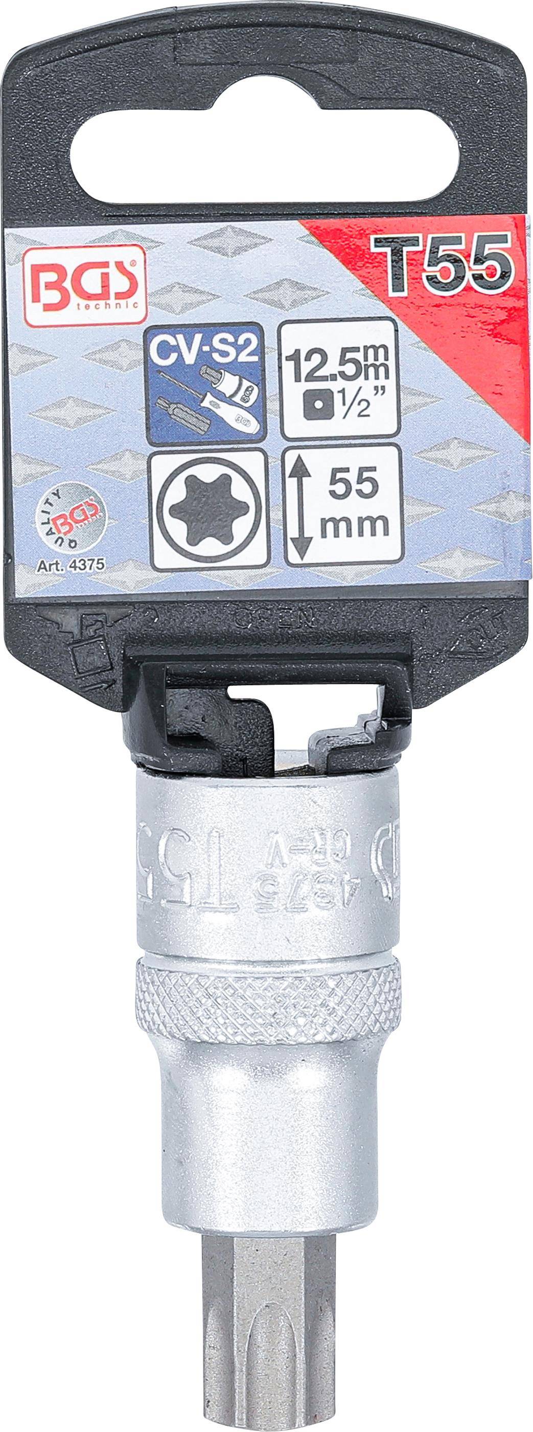 BGS Bit-Einsatz | Antrieb Innenvierkant 12,5 mm (1/2") | T-Profil