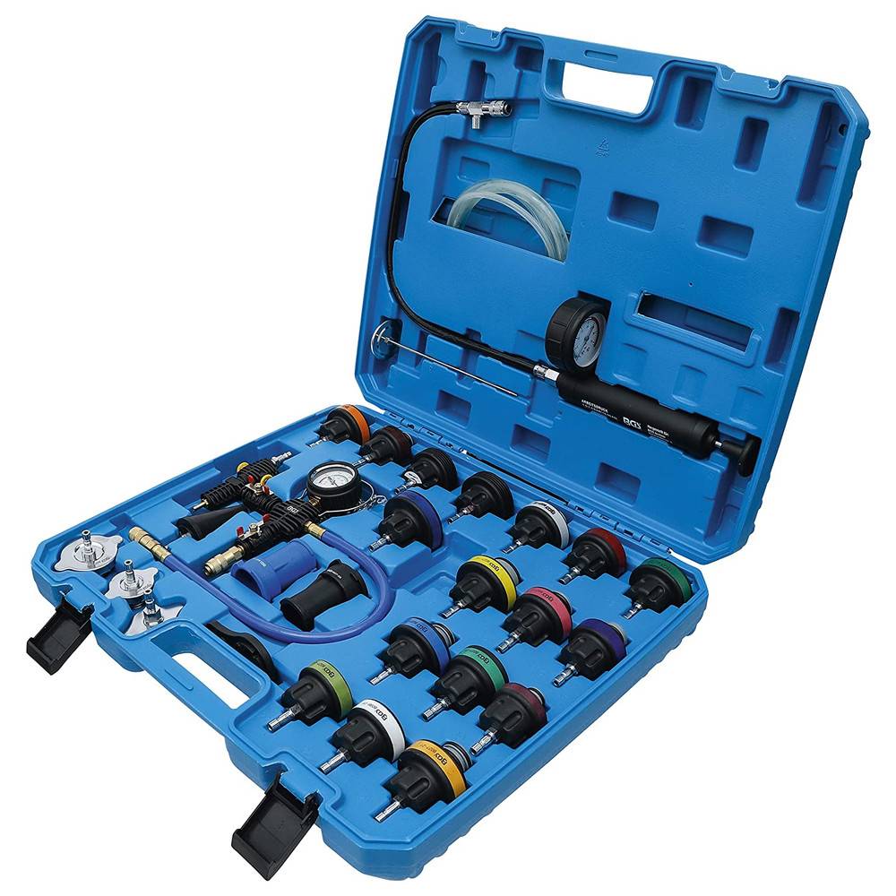 BGS Kühlsystem-Abdrück-Satz, inkl. Befüllsystem, 28-teilig