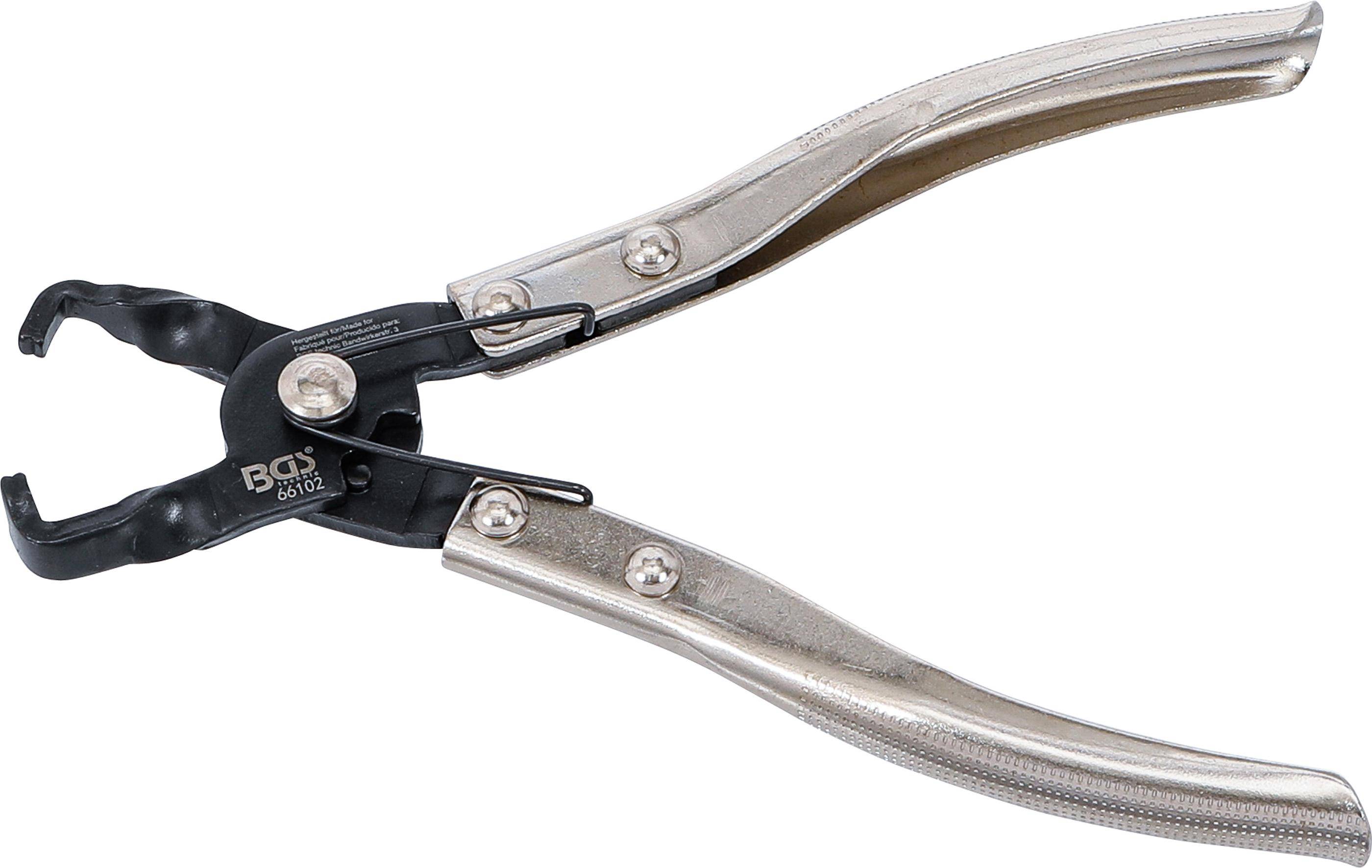BGS technic Federschellen-Zange | fr Kraftstoffleitungen | 180 mm