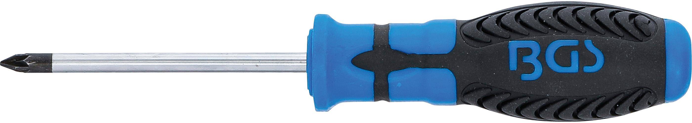 BGS Schraubendreher | Kreuzschlitz PZ1 | Klingenlnge 75 mm
