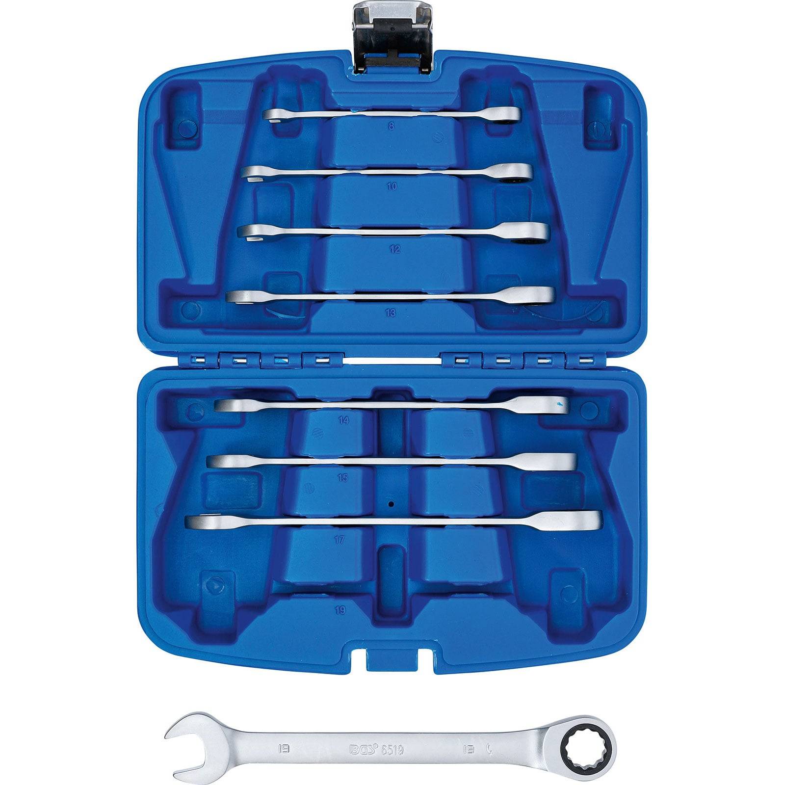 BGS Ratschenring-Maulschlüssel-Satz SW 8 - 19 mm 8tlg. - 6540