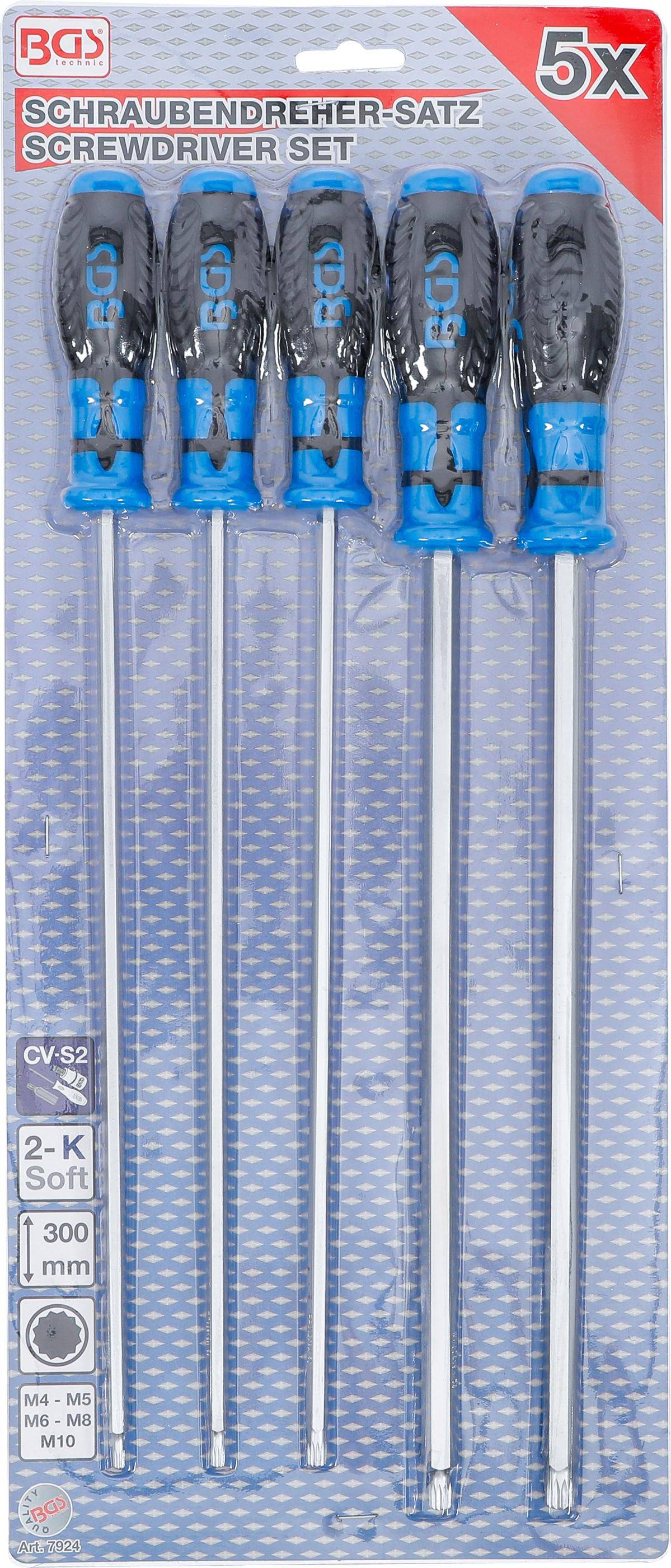 BGS technic Schraubendreher-Satz | Innenvielzahn (fr XZN) | 5-tlg.