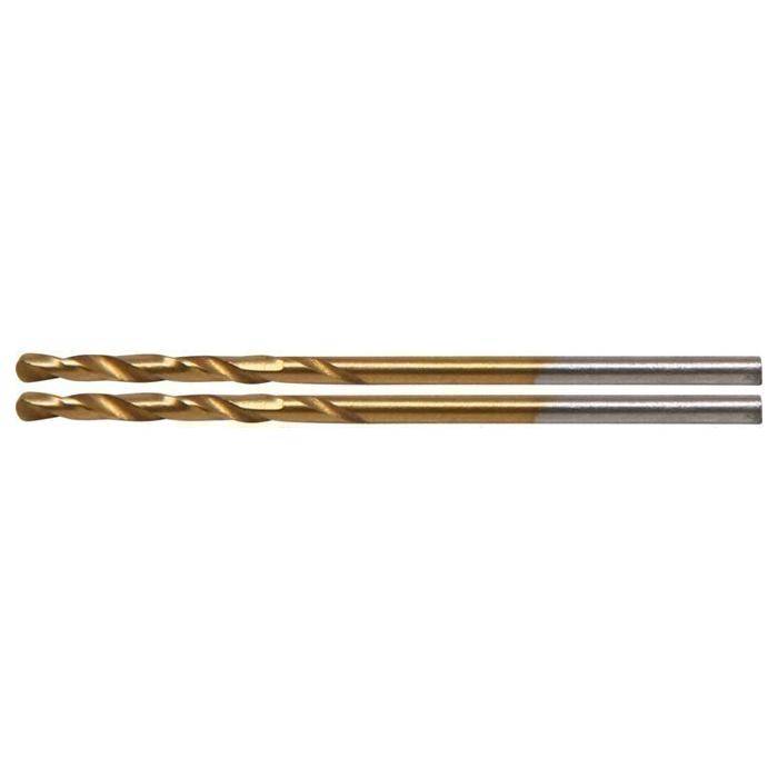 Spiralbohrer - HSS-G - Titan nitriert - Größe 2 mm (2 Stück)