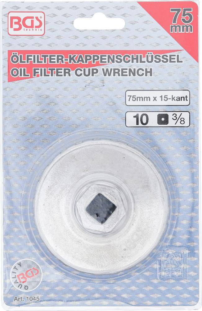 BGS lfilterschlssel | 15-kant | 75 mm | fr Chrysler, GM
