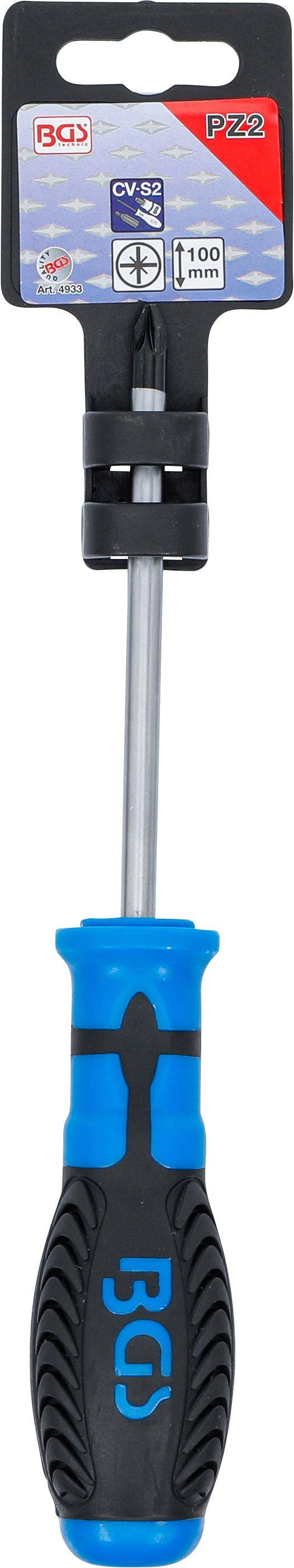 BGS Schraubendreher | Kreuzschlitz PZ2 | Klingenlnge 100 mm