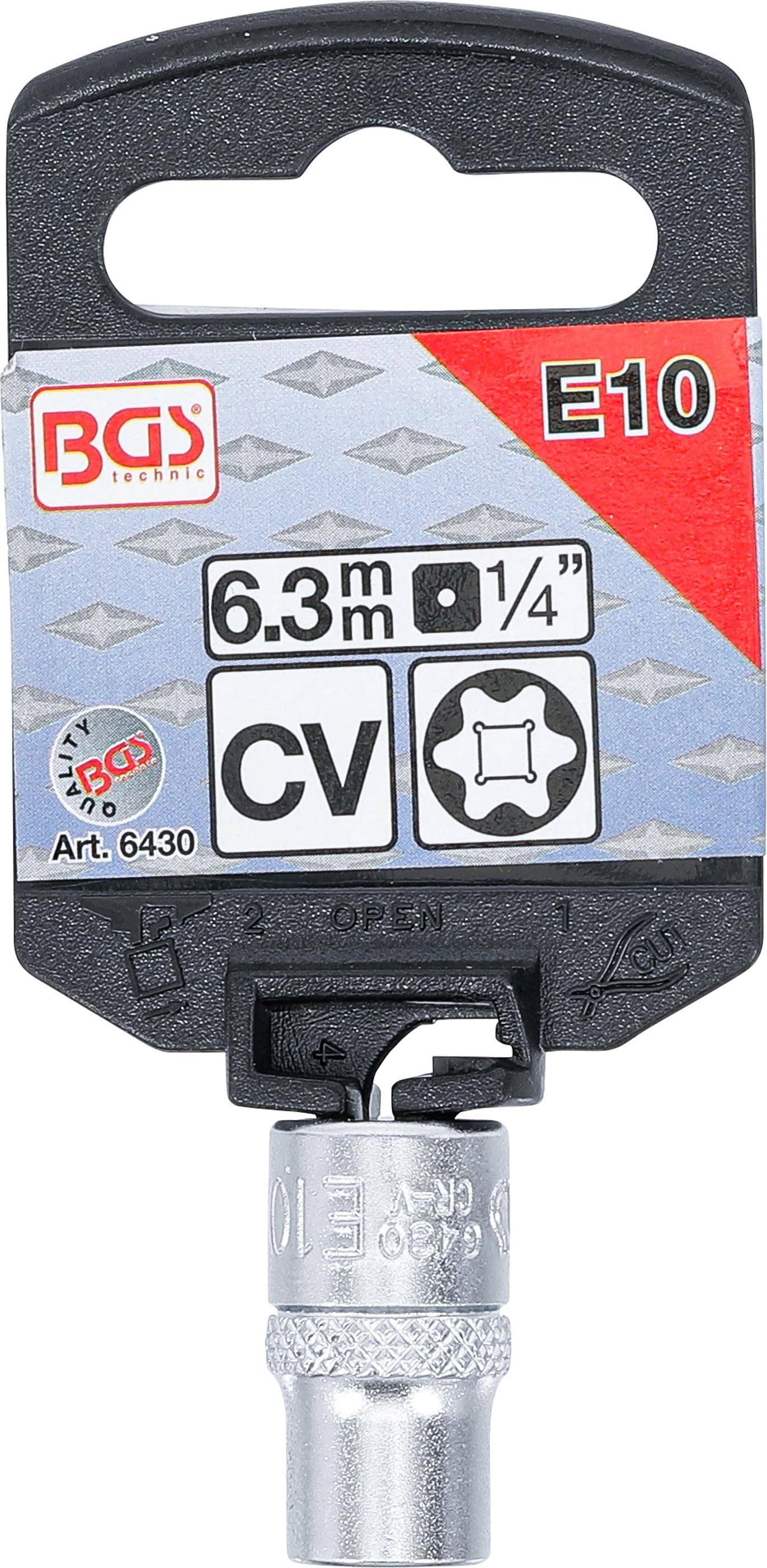 BGS technic Steckschlüssel-Einsatz E-Profil | Antrieb Innenvierkant