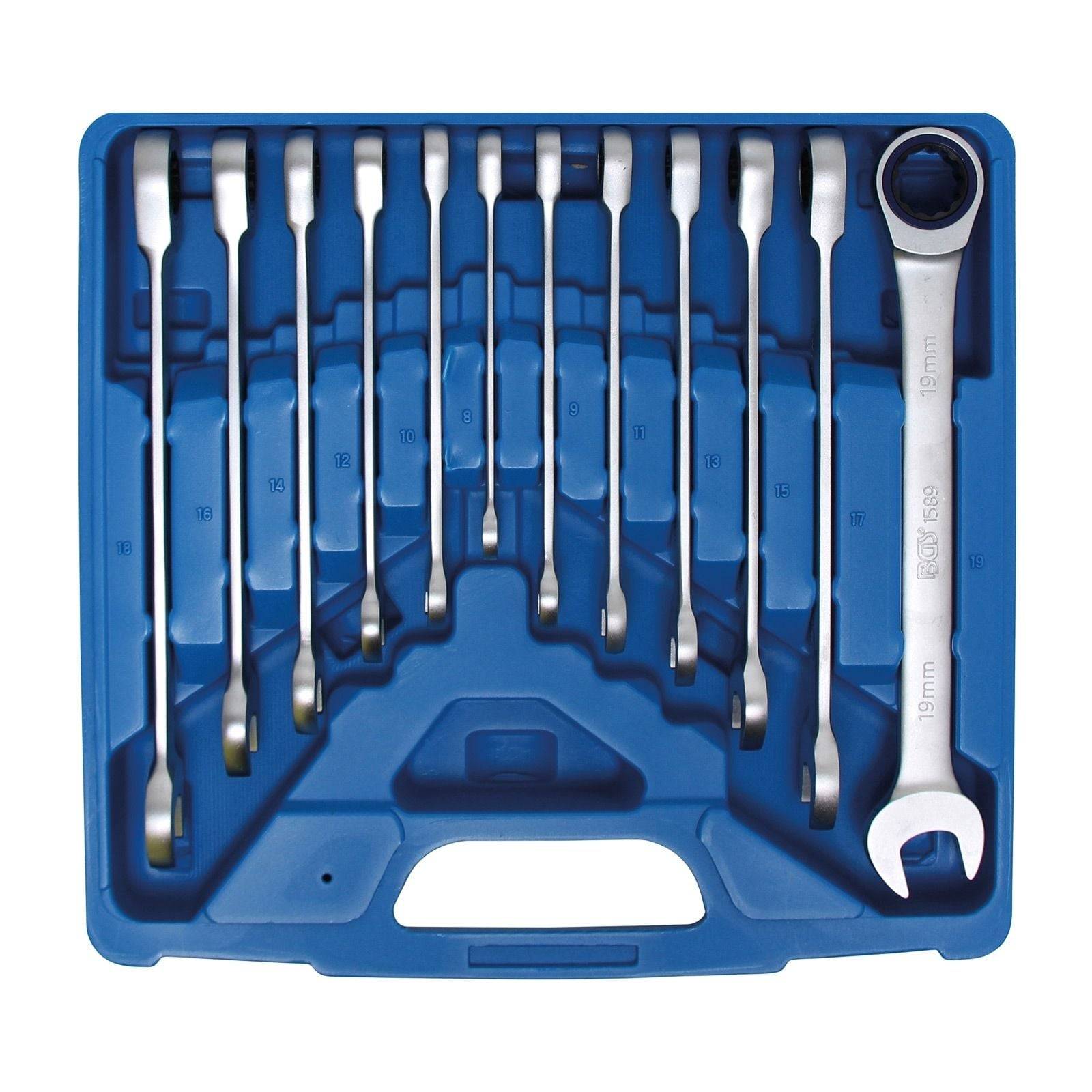 BGS Ratschenring-Maulschlüssel -Satz 8 - 19 mm 12tlg. - 6541