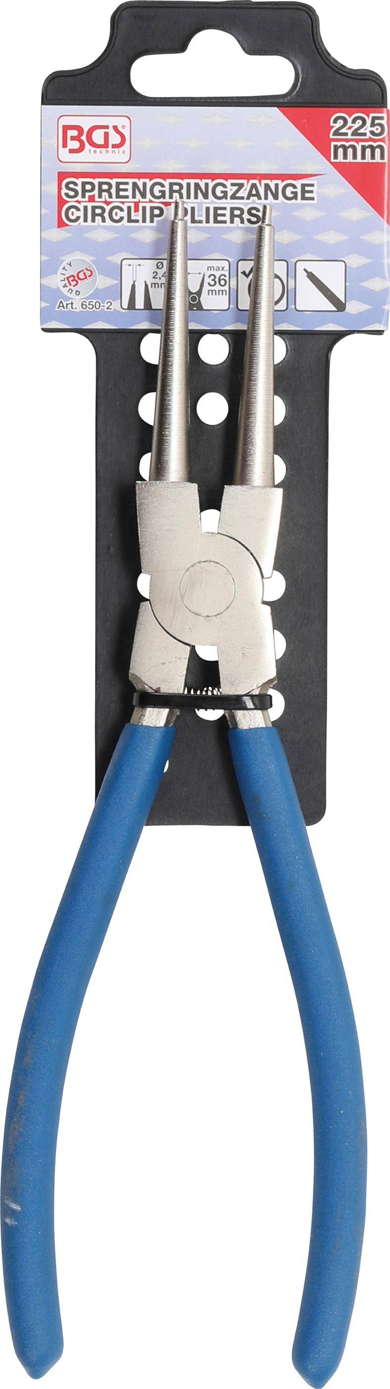 BGS Sprengringzange | gerade | fr Innensprengringe | 225 mm