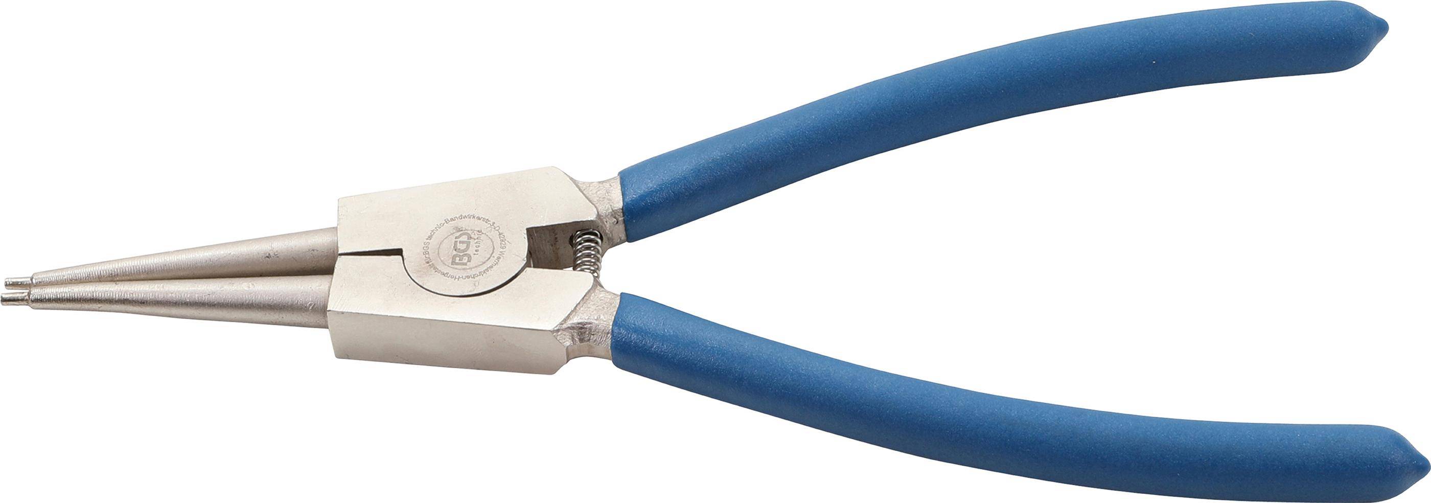 Sprengringzange - gerade - für Außensprengringe - Länge 225 mm - Zangenspitzendurchmesser 2,4 mm - max. Öffnungsmaß 39 mm