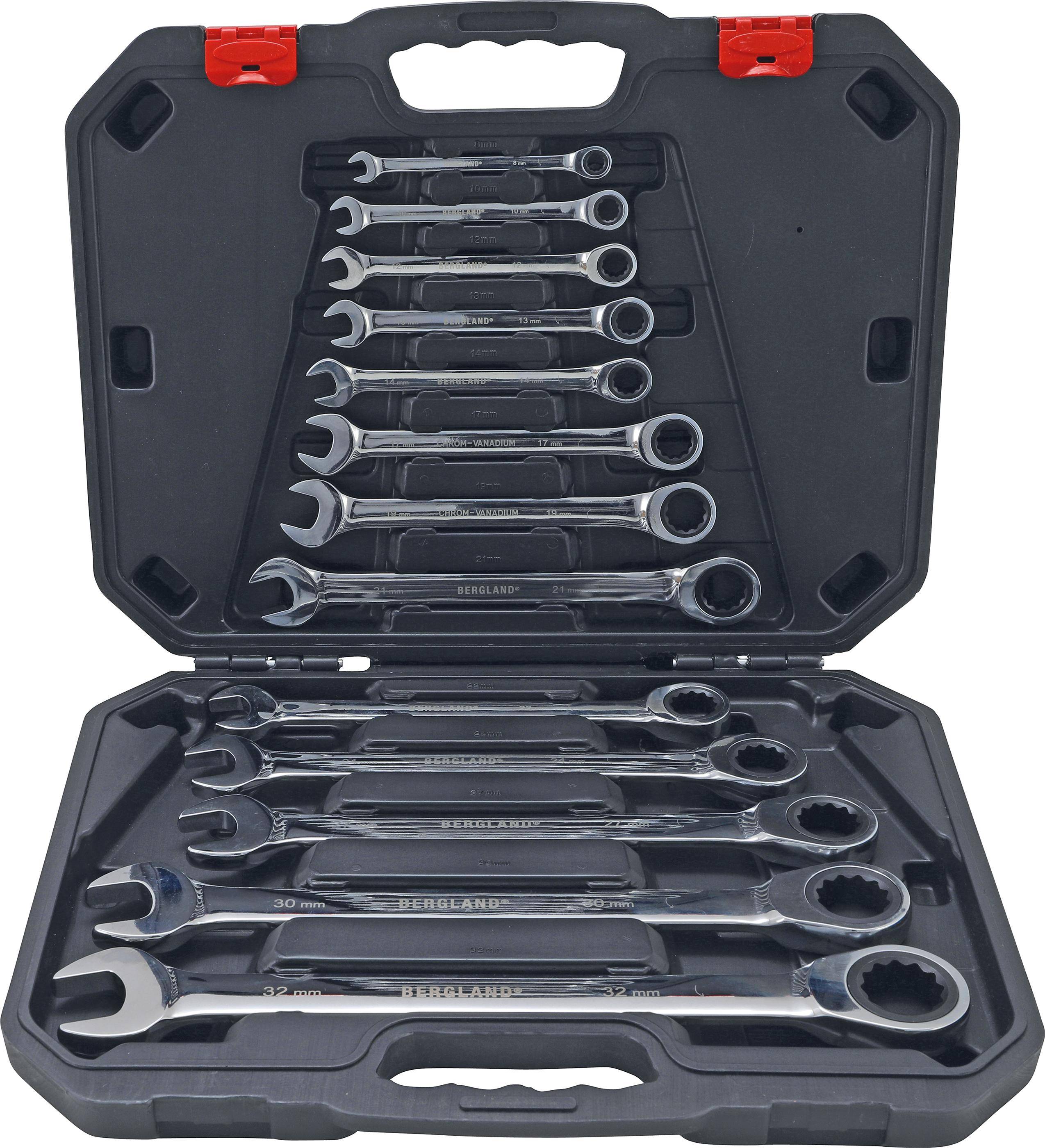 BGS Do It Yourself Ratschenring-Maulschlüssel-Satz | SW 8 - 32 mm |