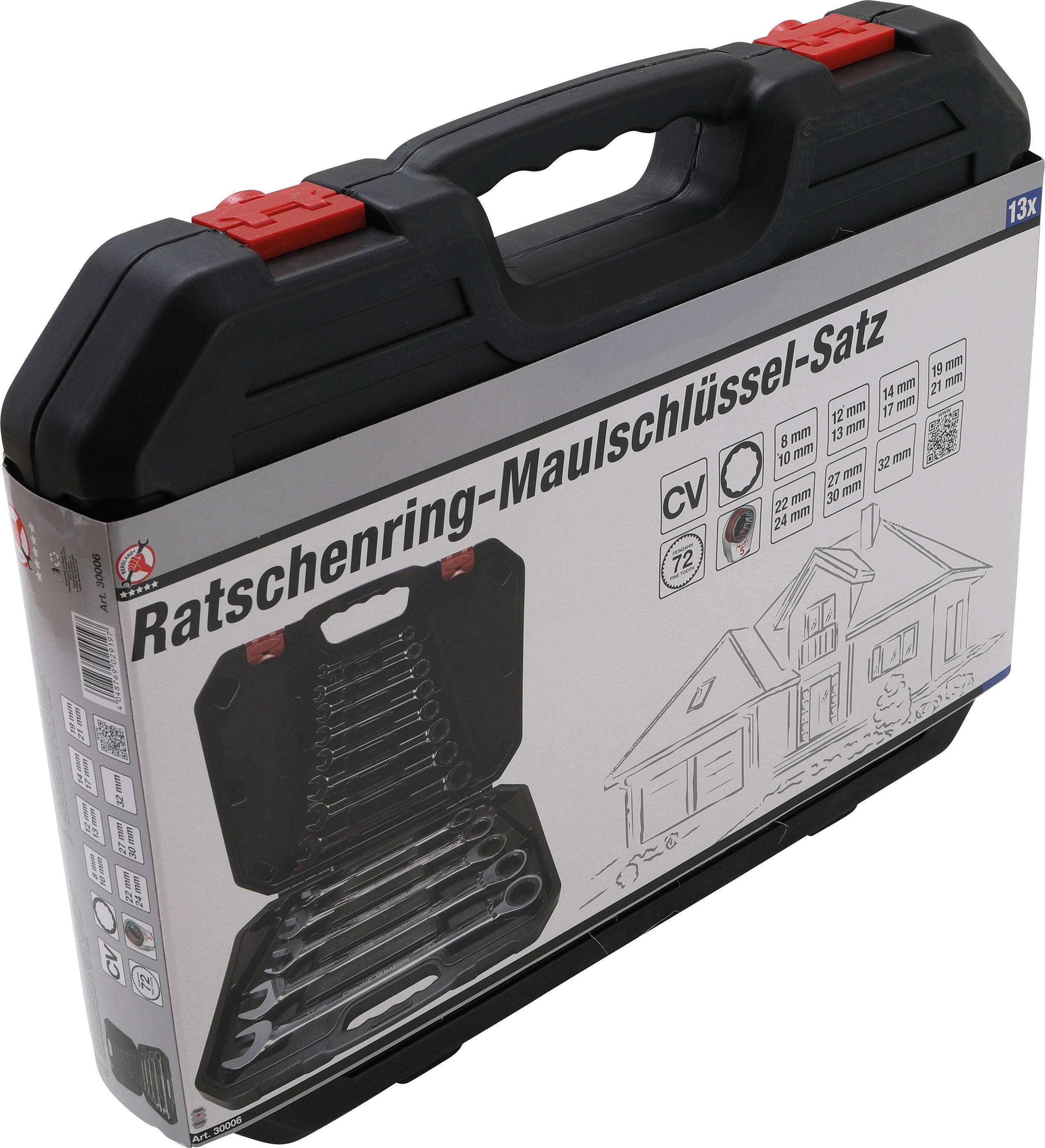 BGS Do It Yourself Ratschenring-Maulschlüssel-Satz | SW 8 - 32 mm |