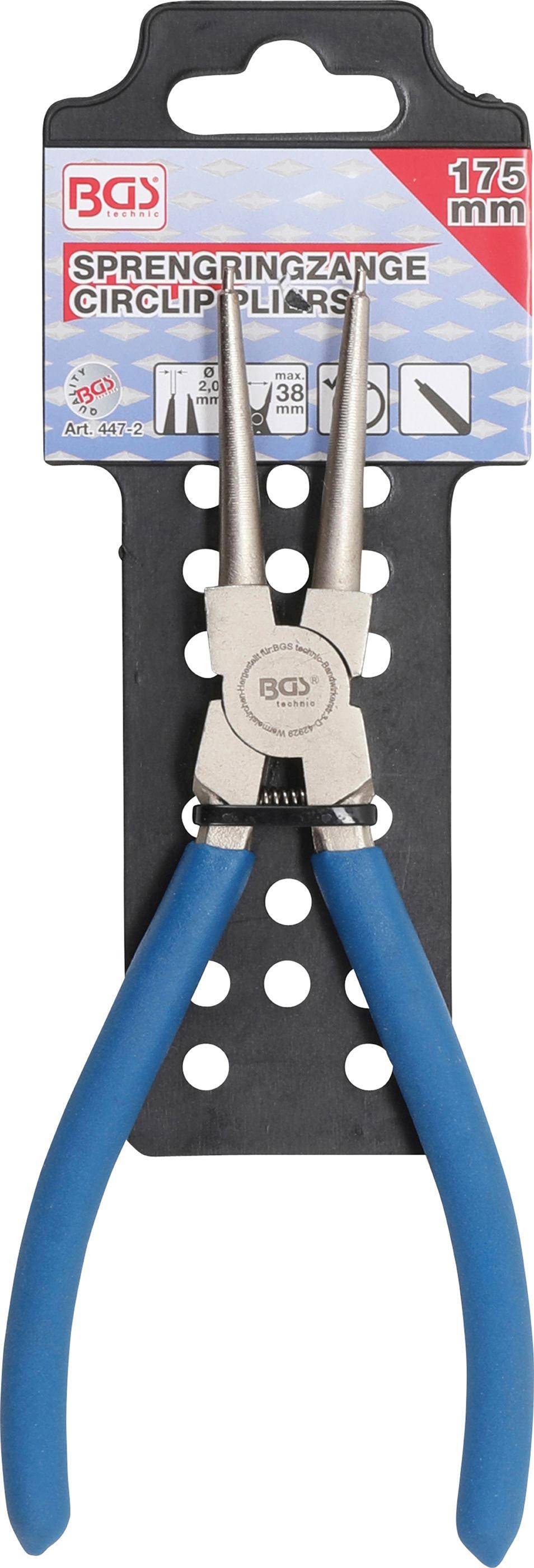 BGS Sprengringzange | gerade | fr Innensprengringe | 175 mm
