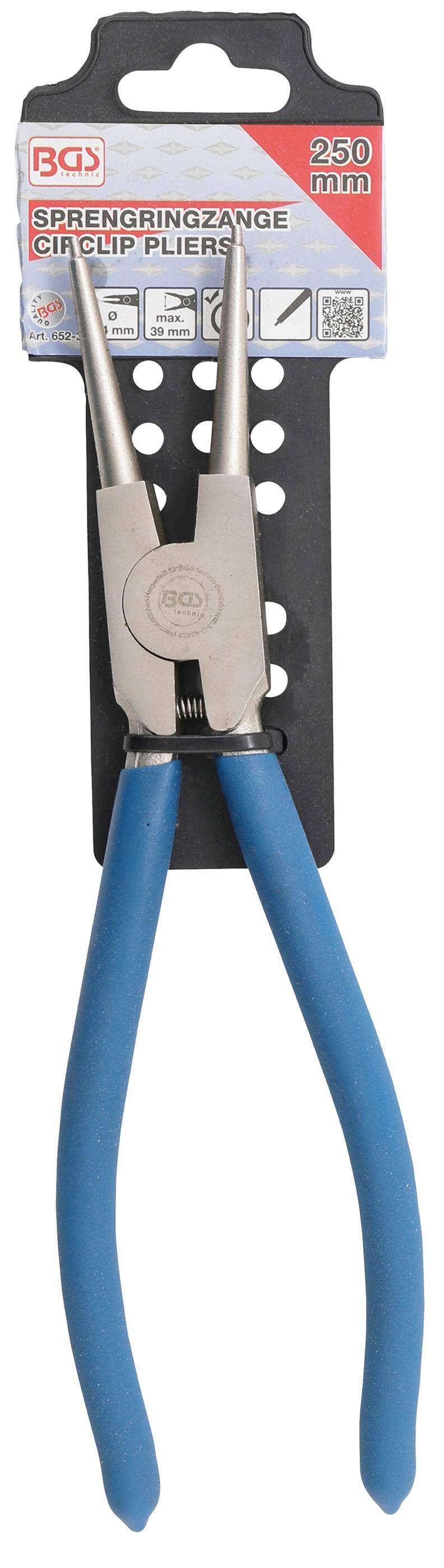 BGS Sprengringzange | gerade | für Außensprengringe | 250 mm