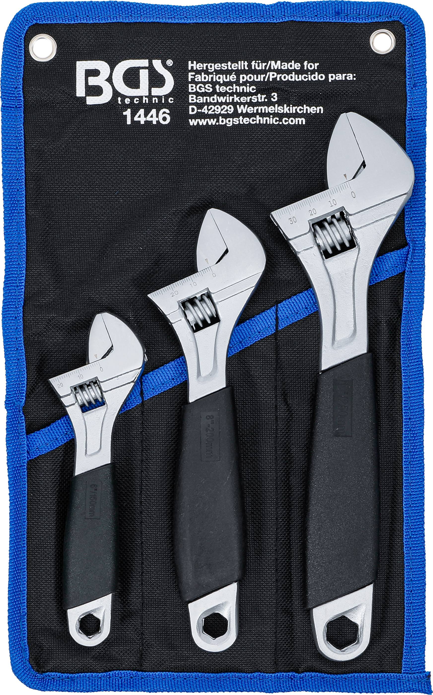 BGS Rollgabelschlüssel-Satz mit Kunststoff-Softgriff | 3-tlg.