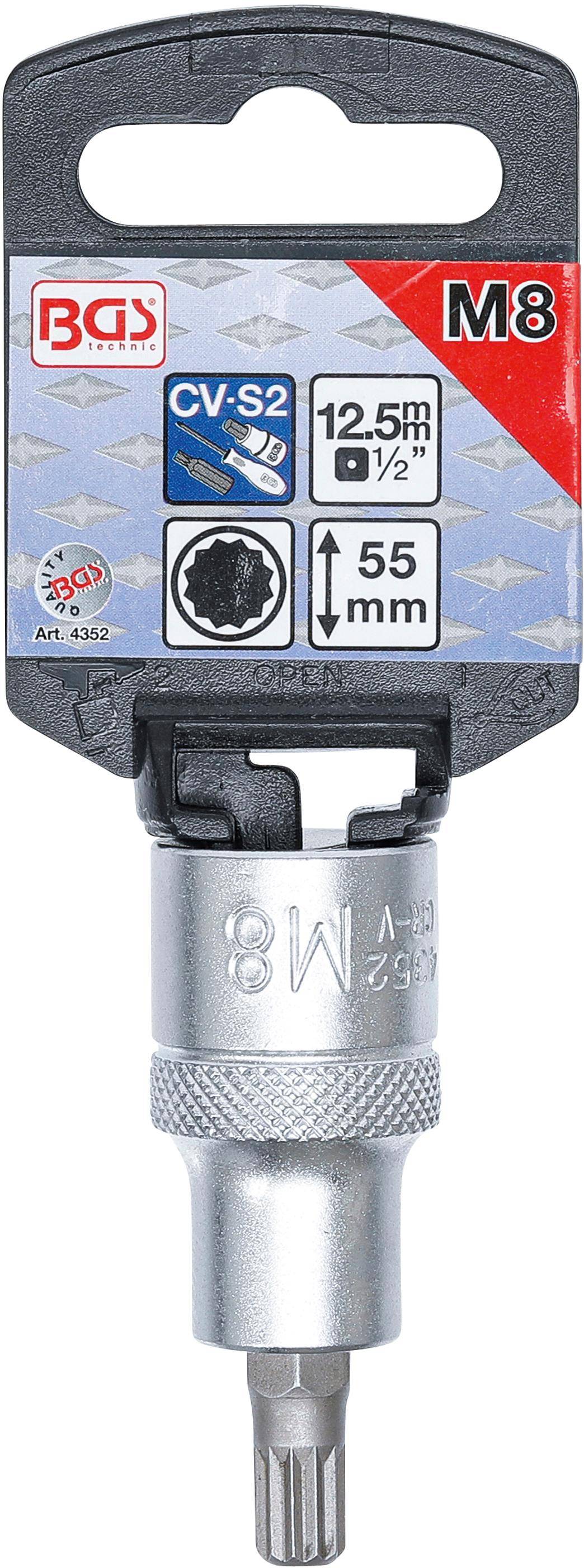 BGS Bit-Einsatz | Antrieb Innenvierkant 12,5 mm (1/2") |