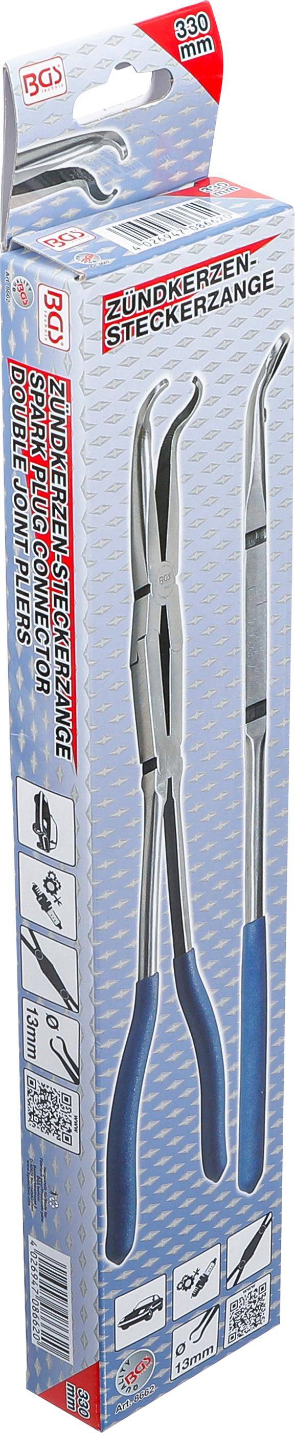 BGS Zndkerzen-Steckerzange | mit Ringspitze 13 mm | 330 mm
